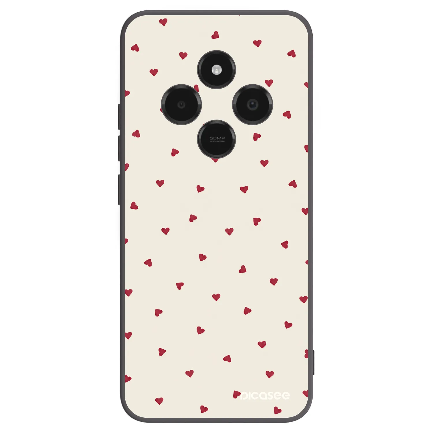 Picasee crna silikonska maskica za Xiaomi Poco C75 - Little Love