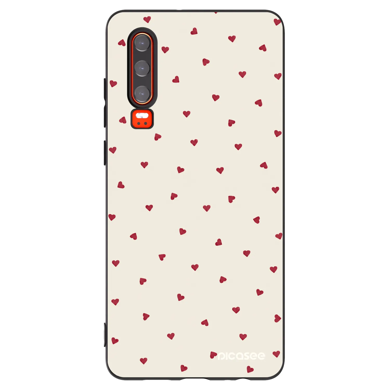 Picasee crna silikonska maskica za Huawei P30 - Little Love