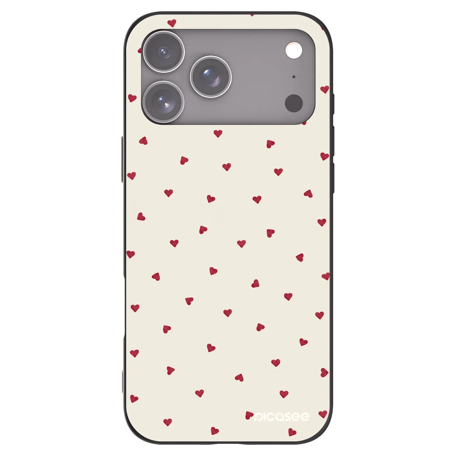 Picasee crna silikonska maskica za Apple iPhone 17 Pro Max - Little Love