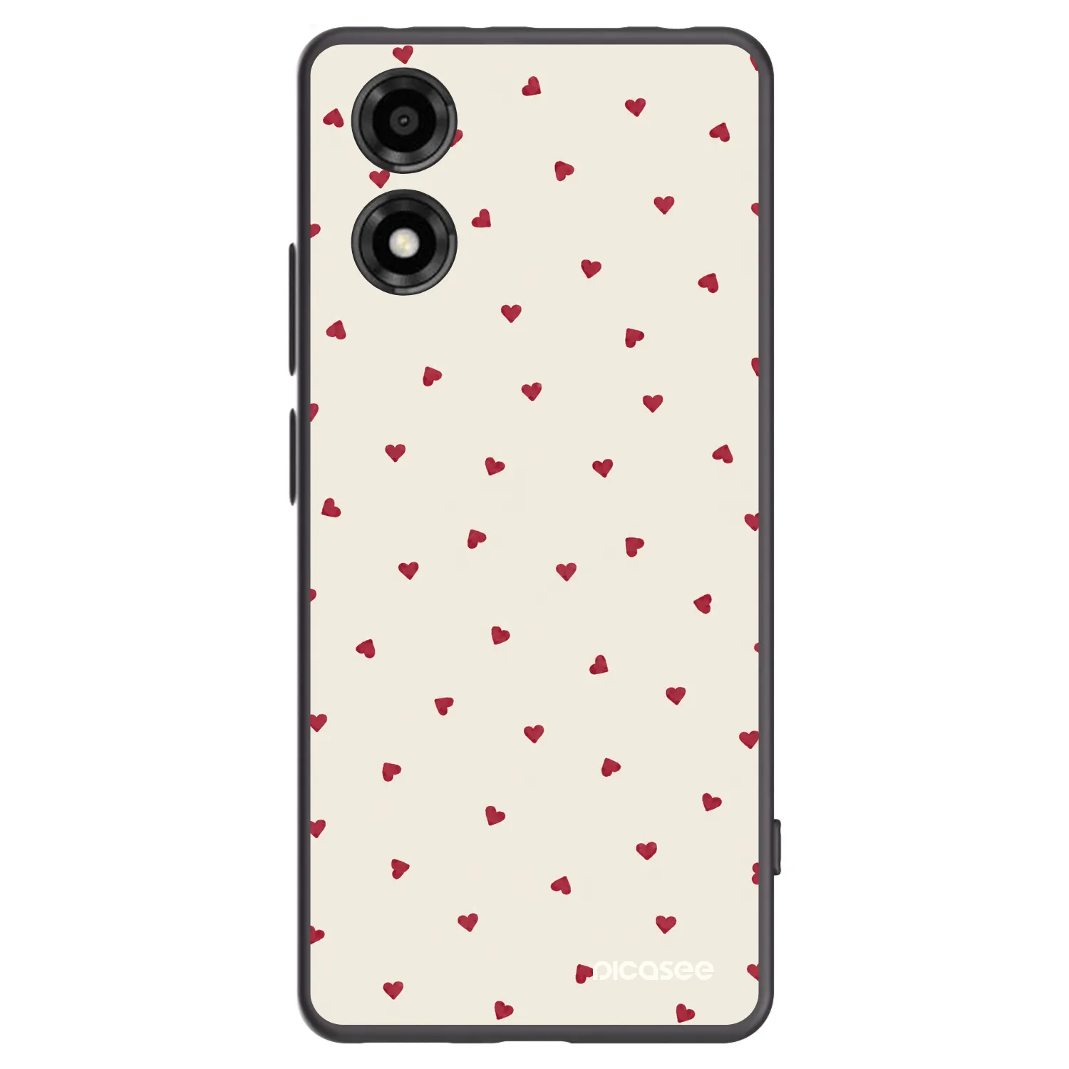 Picasee crna silikonska maskica za Motorola Moto E14 - Little Love