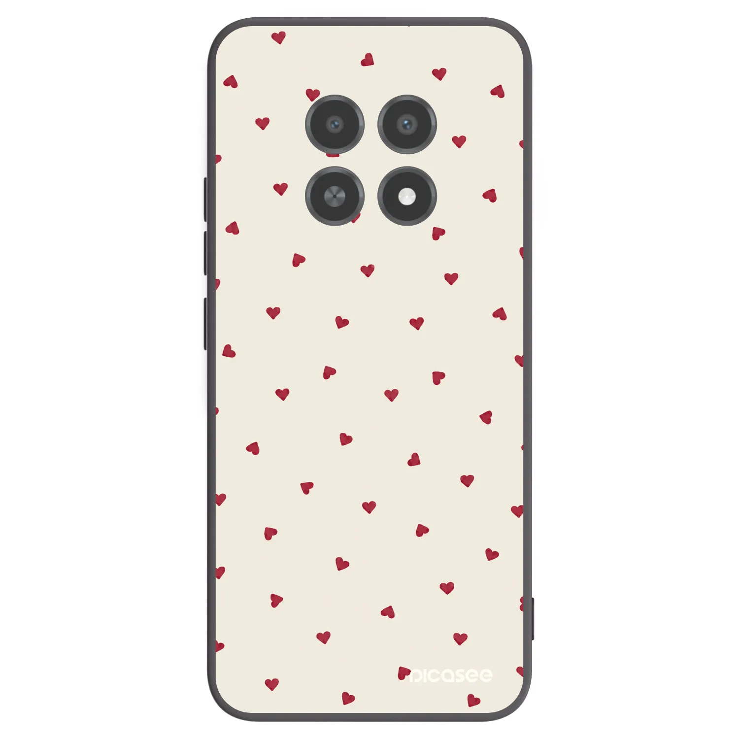 Picasee crna silikonska maskica za Realme 12X - Little Love
