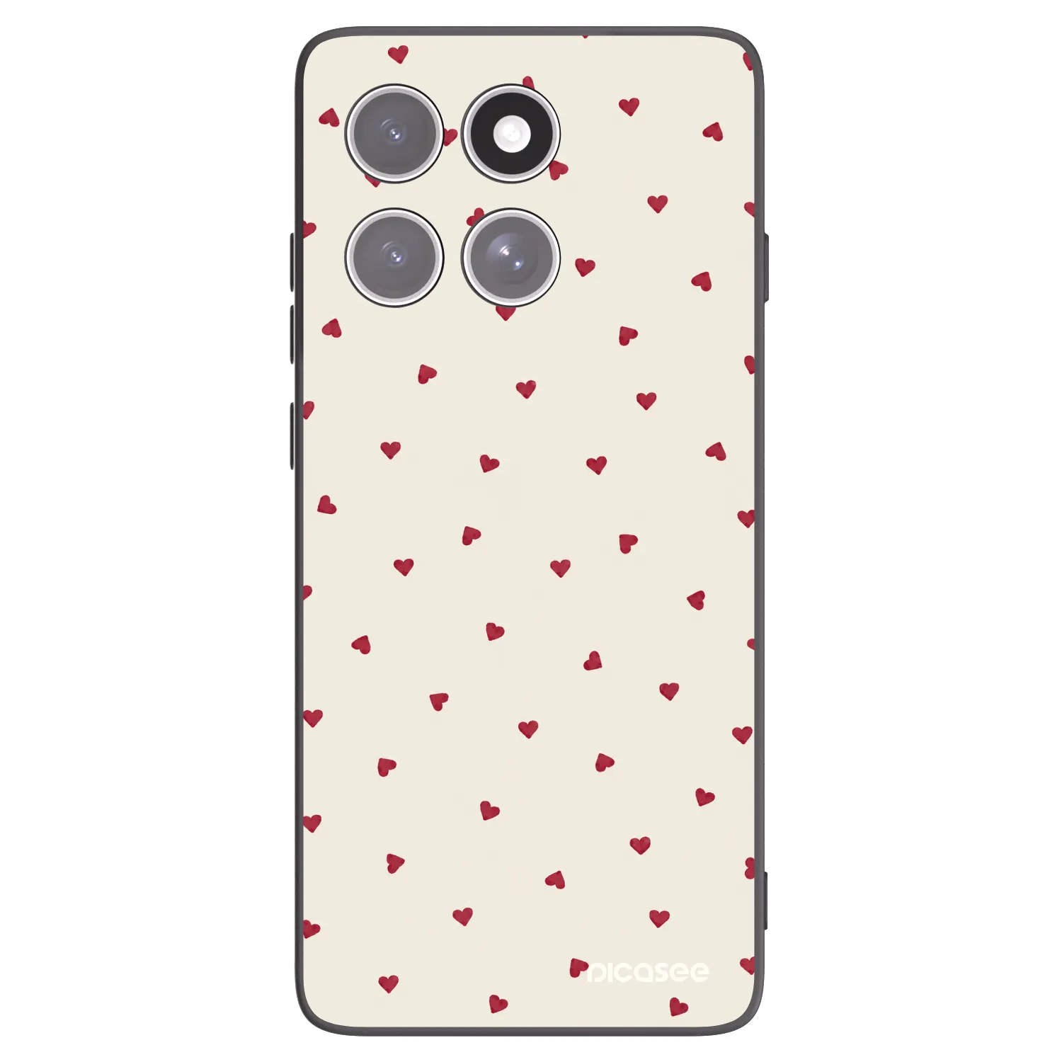 Picasee crna silikonska maskica za Motorola Edge 60 Pro - Little Love