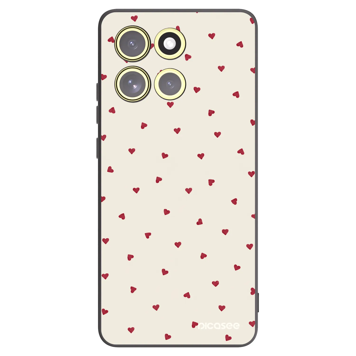Picasee crna silikonska maskica za Motorola Moto G86 Power 5G - Little Love