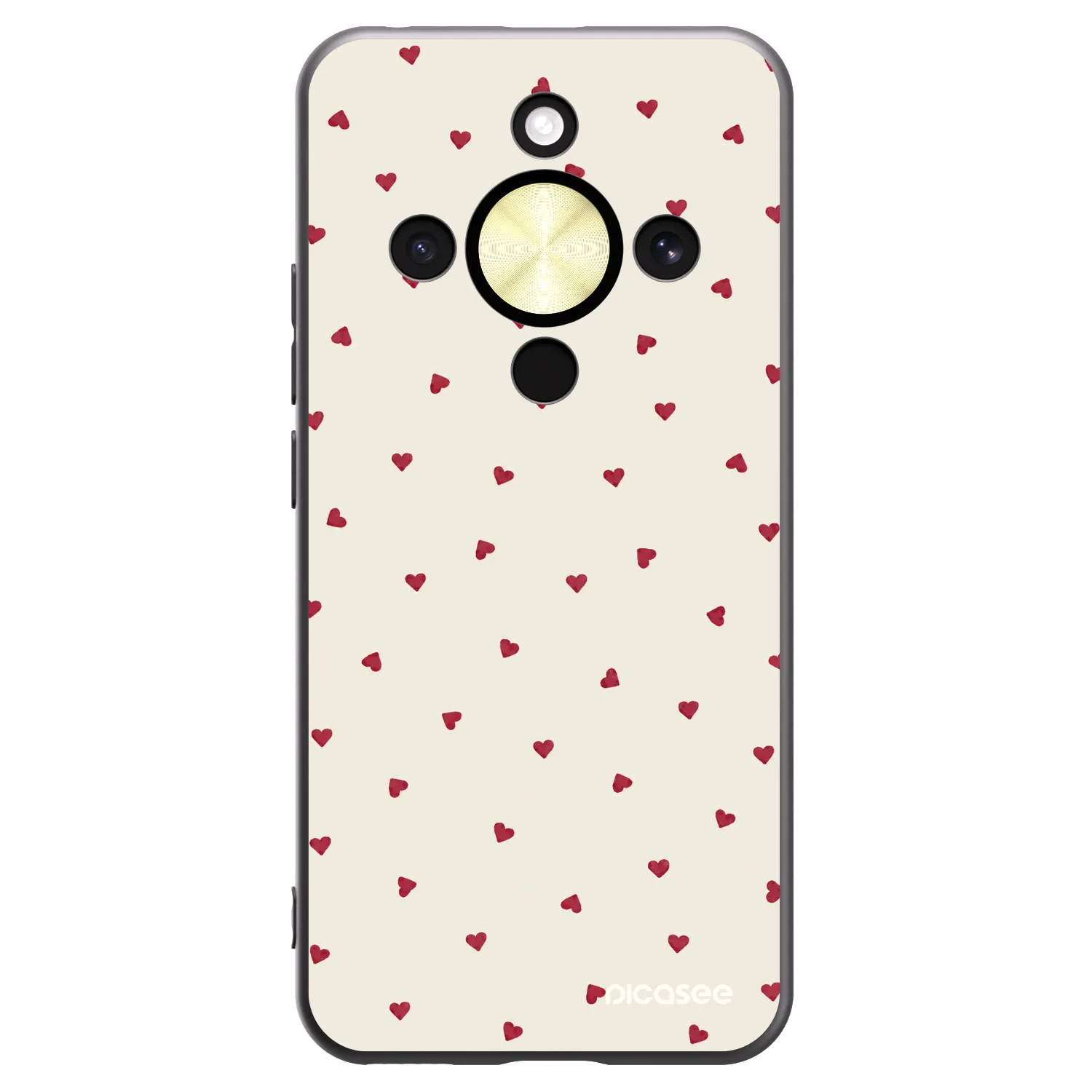 Picasee crna silikonska maskica za Honor Magic8 Lite 5G - Little Love