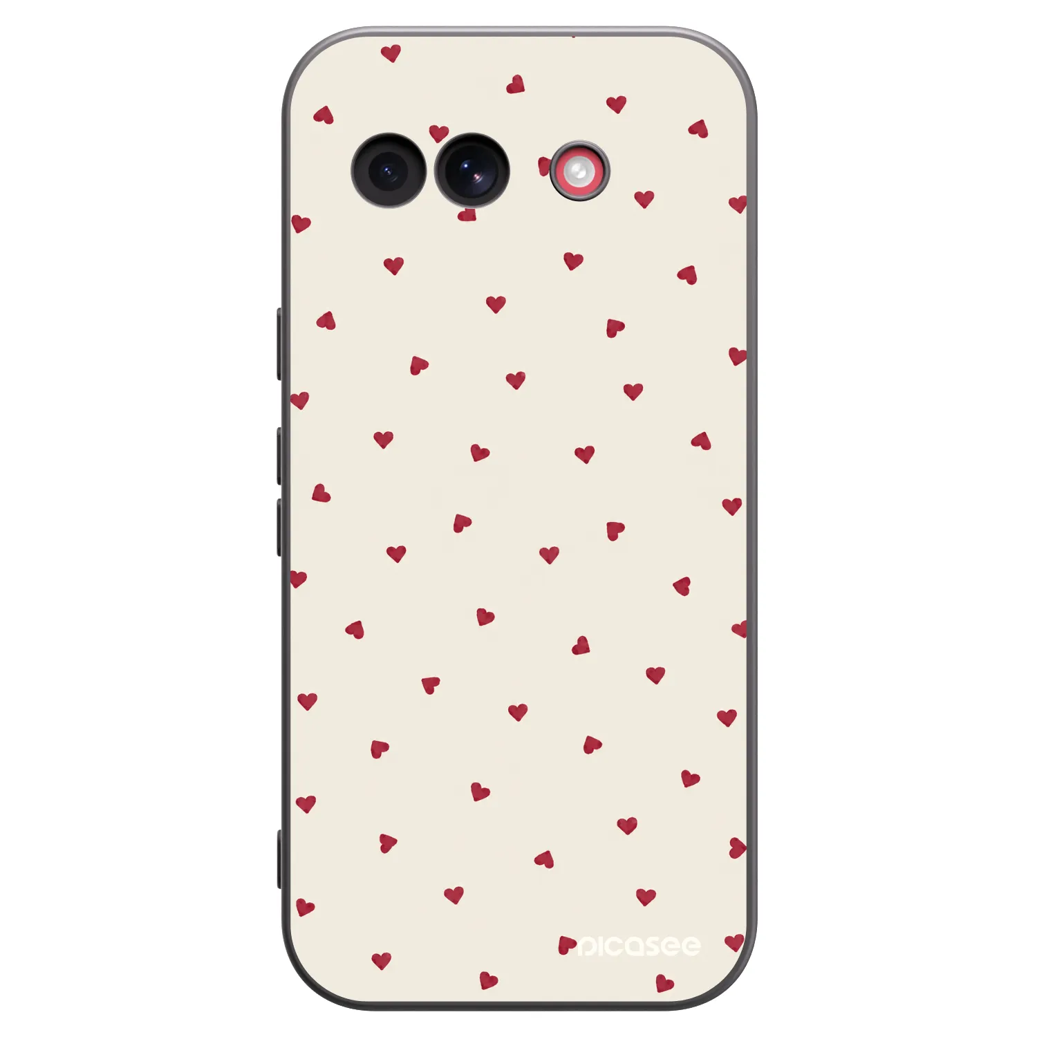 Picasee crna silikonska maskica za Google Pixel 10a - Little Love