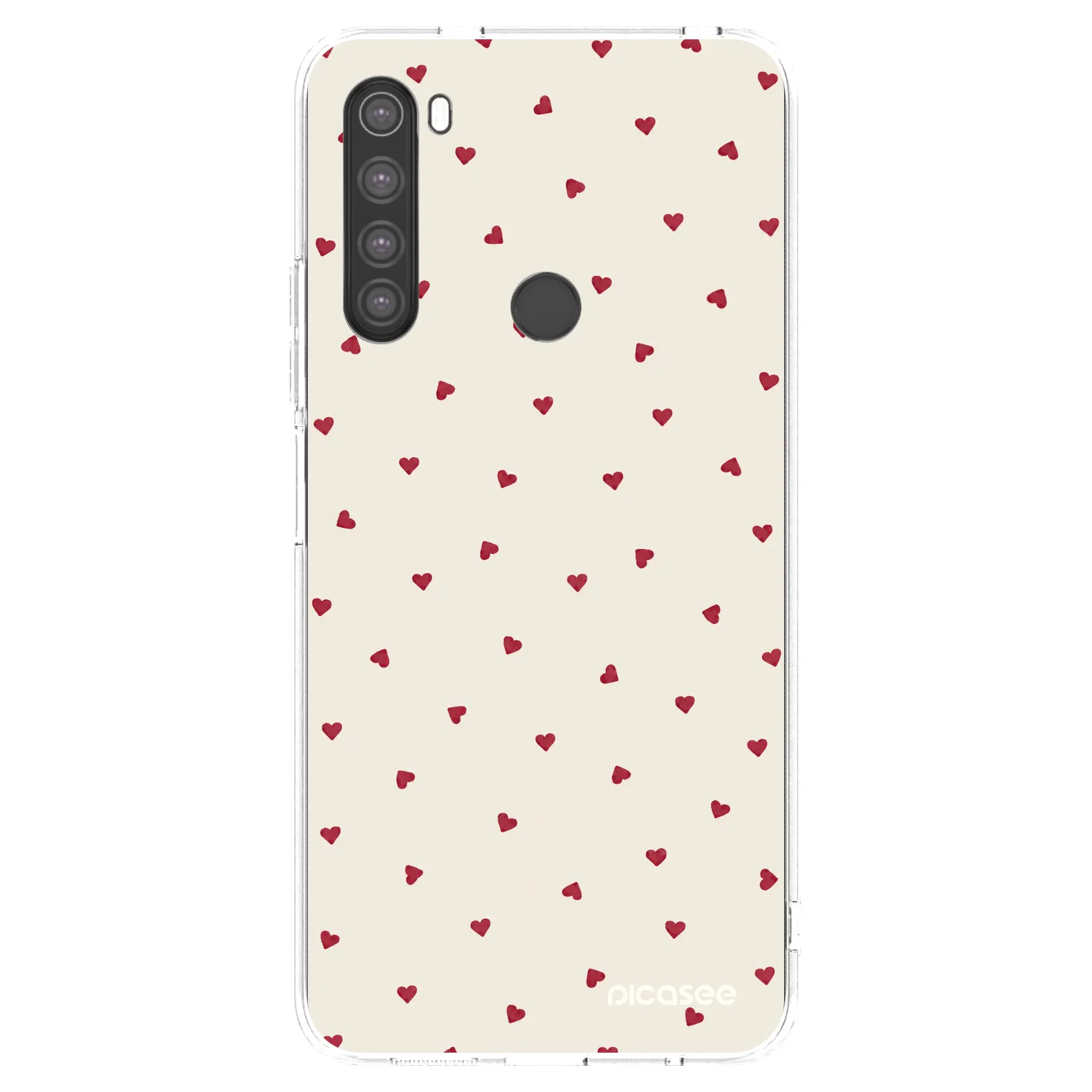Picasee silikonska prozirna maskica za Xiaomi Redmi Note 8 - Little Love
