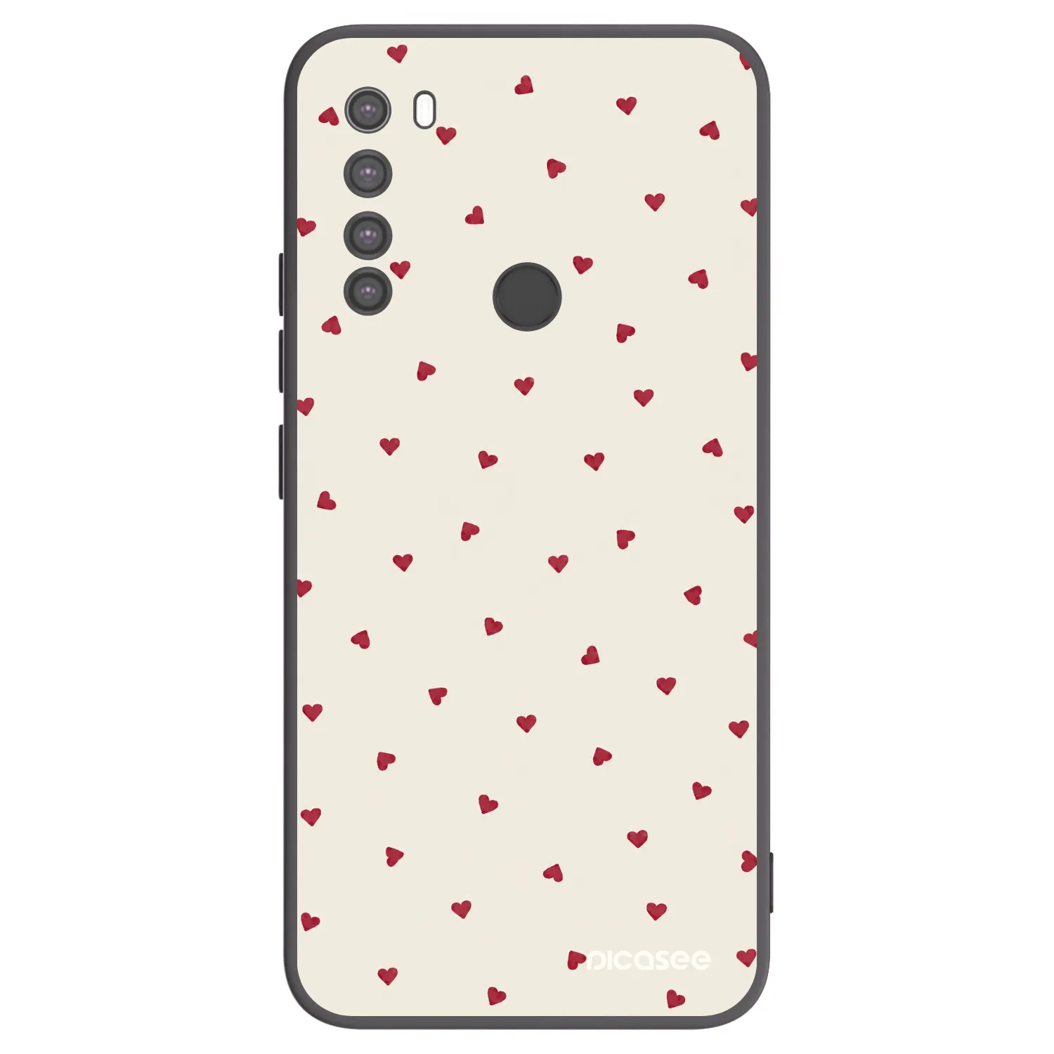 Picasee crna silikonska maskica za Xiaomi Redmi Note 8 - Little Love