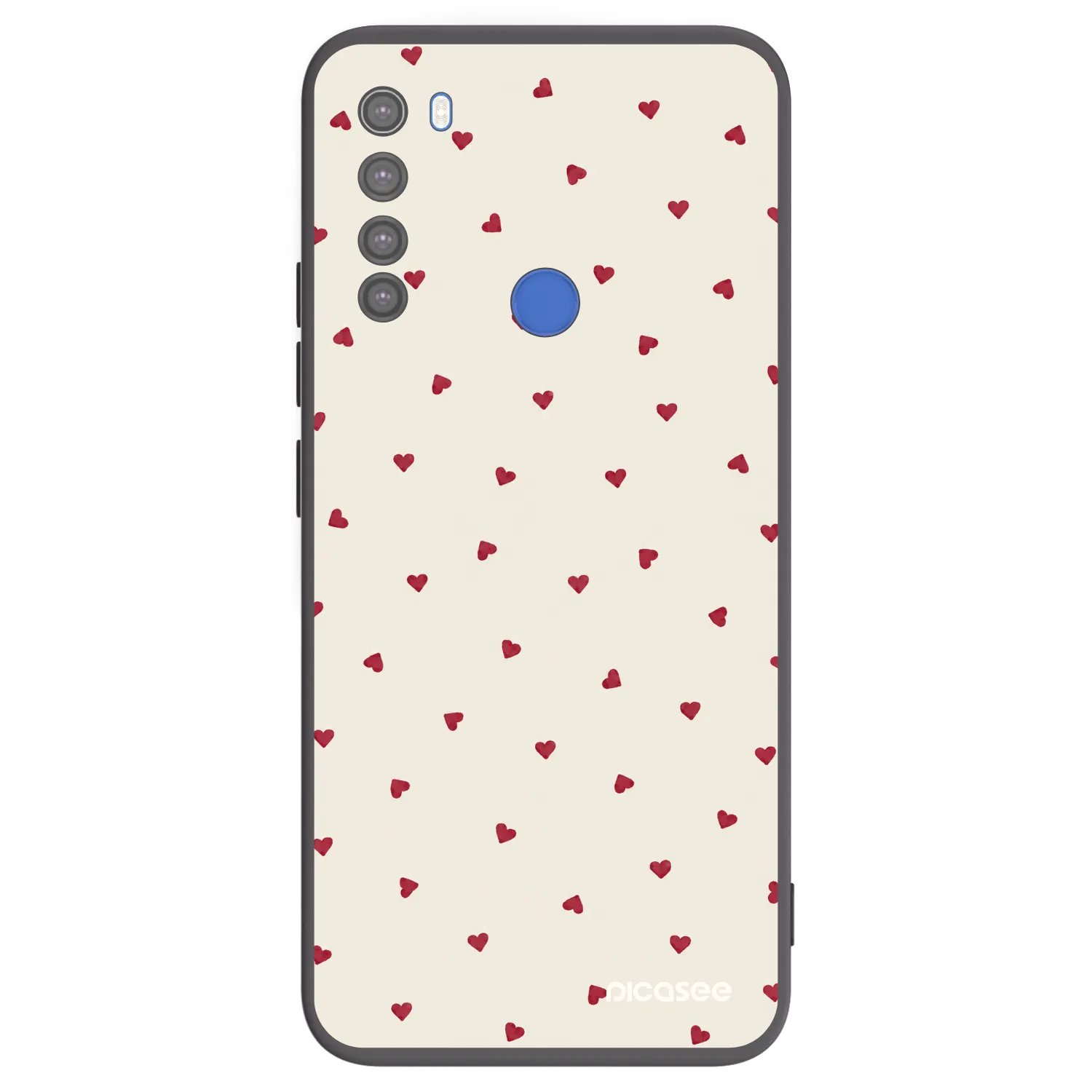 Picasee crna silikonska maskica za Xiaomi Redmi Note 8T - Little Love