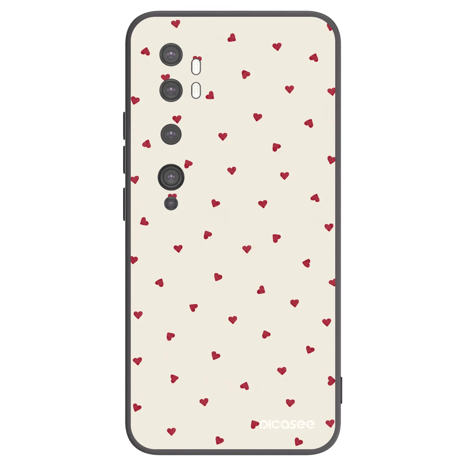 Picasee crna silikonska maskica za Xiaomi Mi Note 10 (Pro) - Little Love