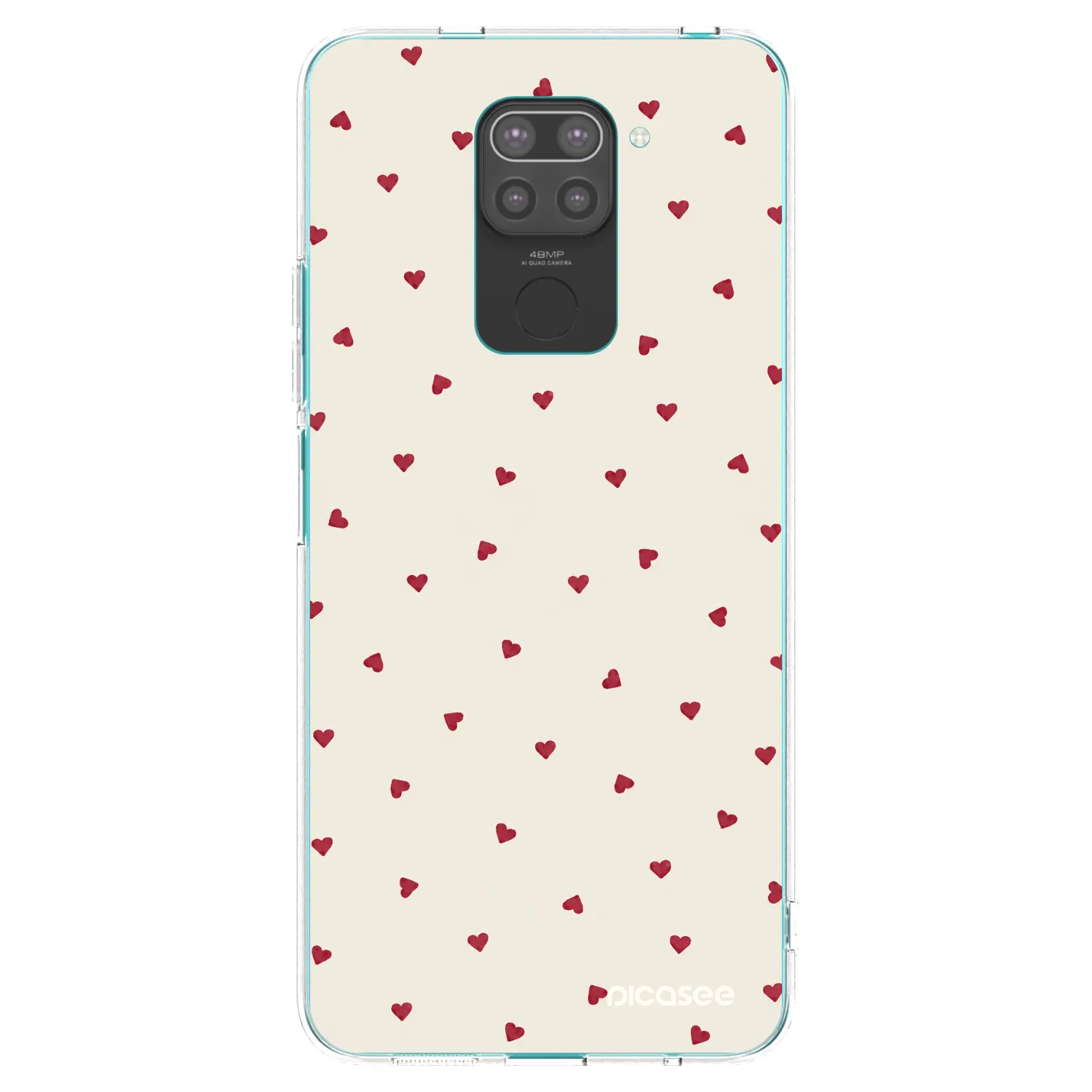 Picasee crna silikonska maskica za Xiaomi Redmi Note 9 - Little Love
