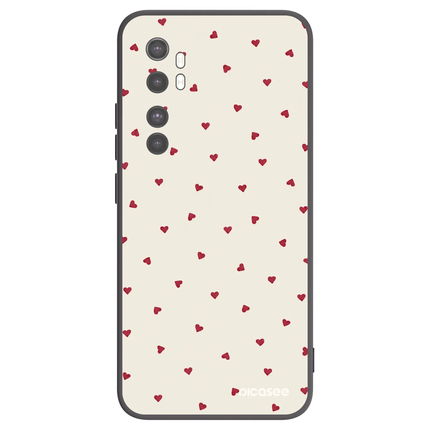 Picasee crna silikonska maskica za Xiaomi Mi Note 10 Lite - Little Love