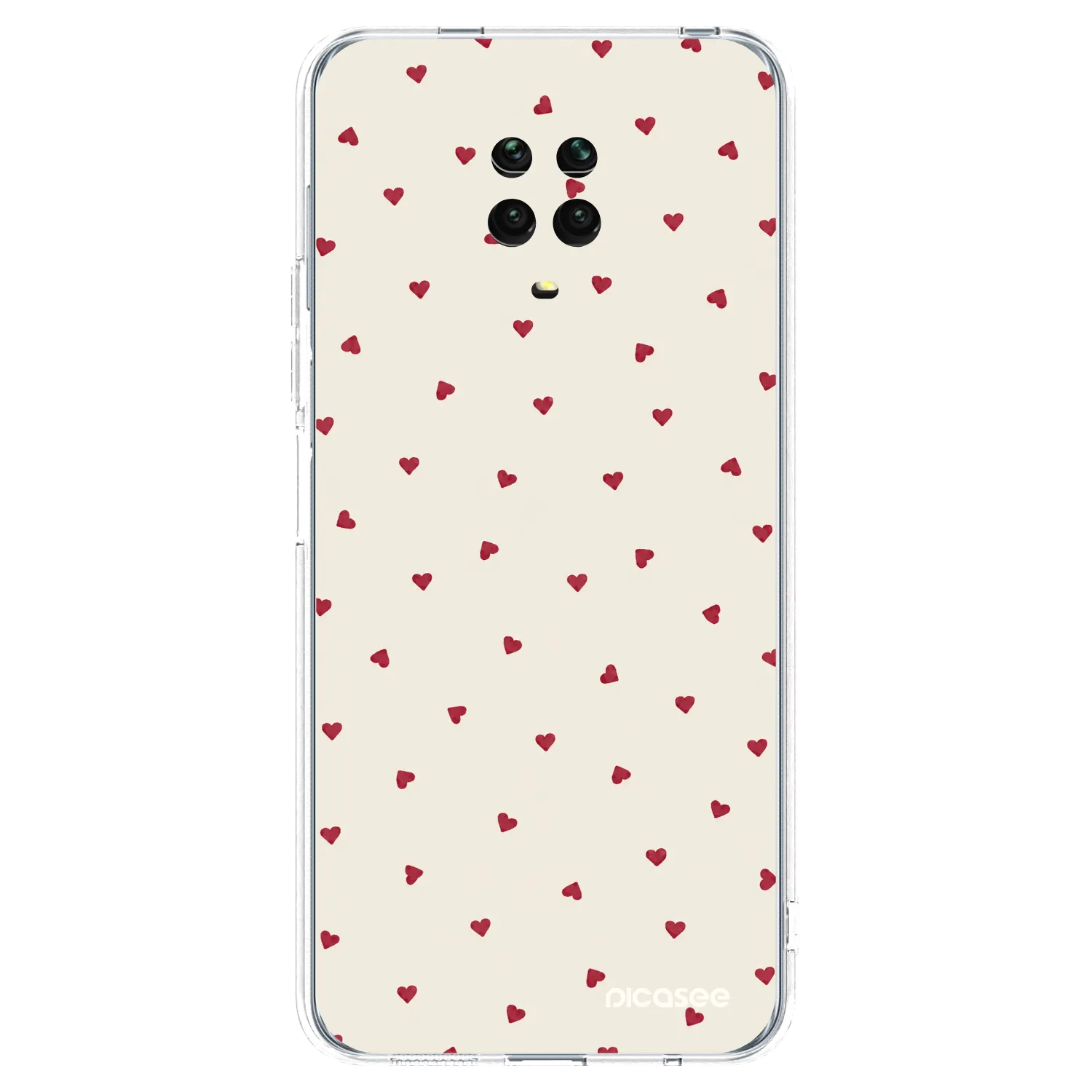 Picasee silikonska prozirna maskica za Xiaomi Redmi Note 9S - Little Love