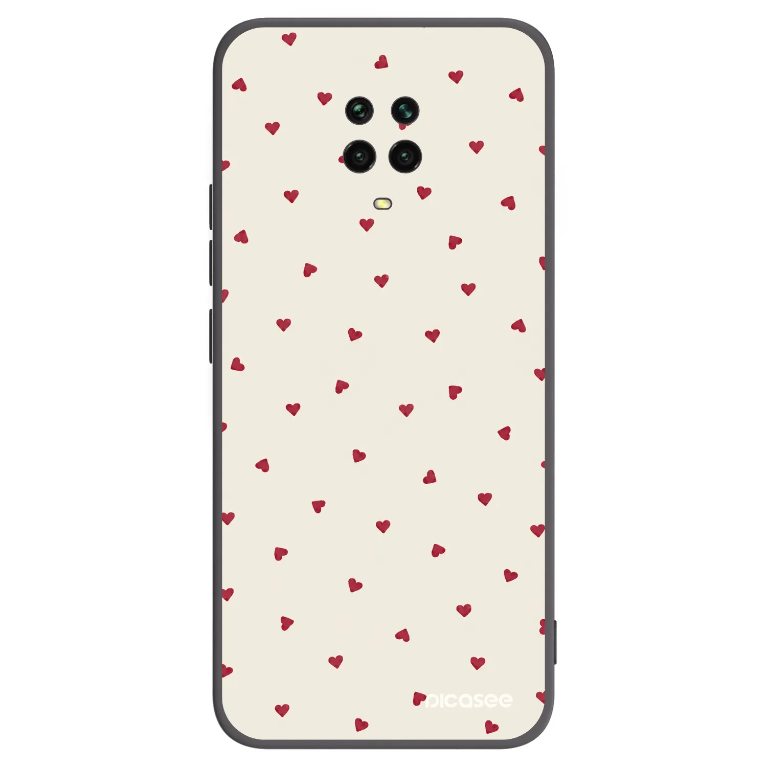 Picasee crna silikonska maskica za Xiaomi Redmi Note 9S - Little Love