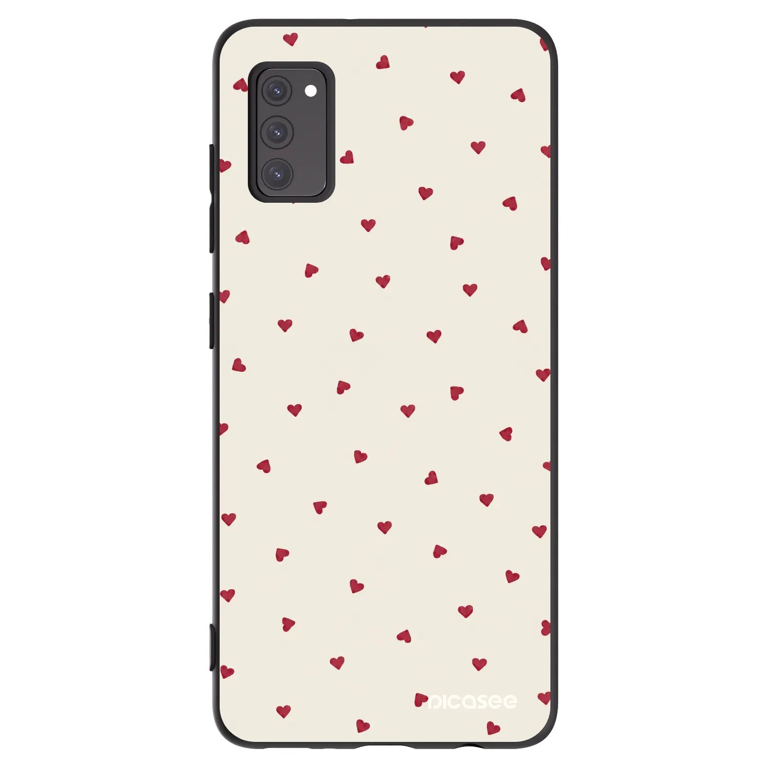Picasee crna silikonska maskica za Samsung Galaxy A41 A415F - Little Love