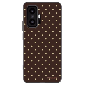 Picasee crna silikonska maskica za Xiaomi 11T - Vanilla Dots & Chocolate