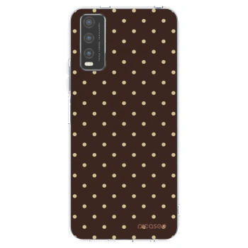 Picasee silikonska prozirna maskica za Vivo Y20s - Vanilla Dots & Chocolate