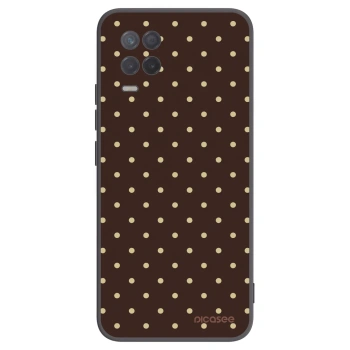 Picasee crna silikonska maskica za Realme 8 5G - Vanilla Dots & Chocolate
