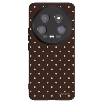 Picasee crna silikonska maskica za Xiaomi 14 Ultra - Vanilla Dots & Chocolate