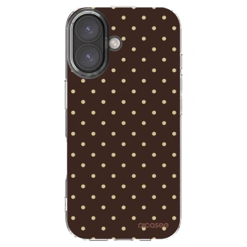 Picasee silikonska prozirna maskica za Apple iPhone 16 - Vanilla Dots & Chocolate