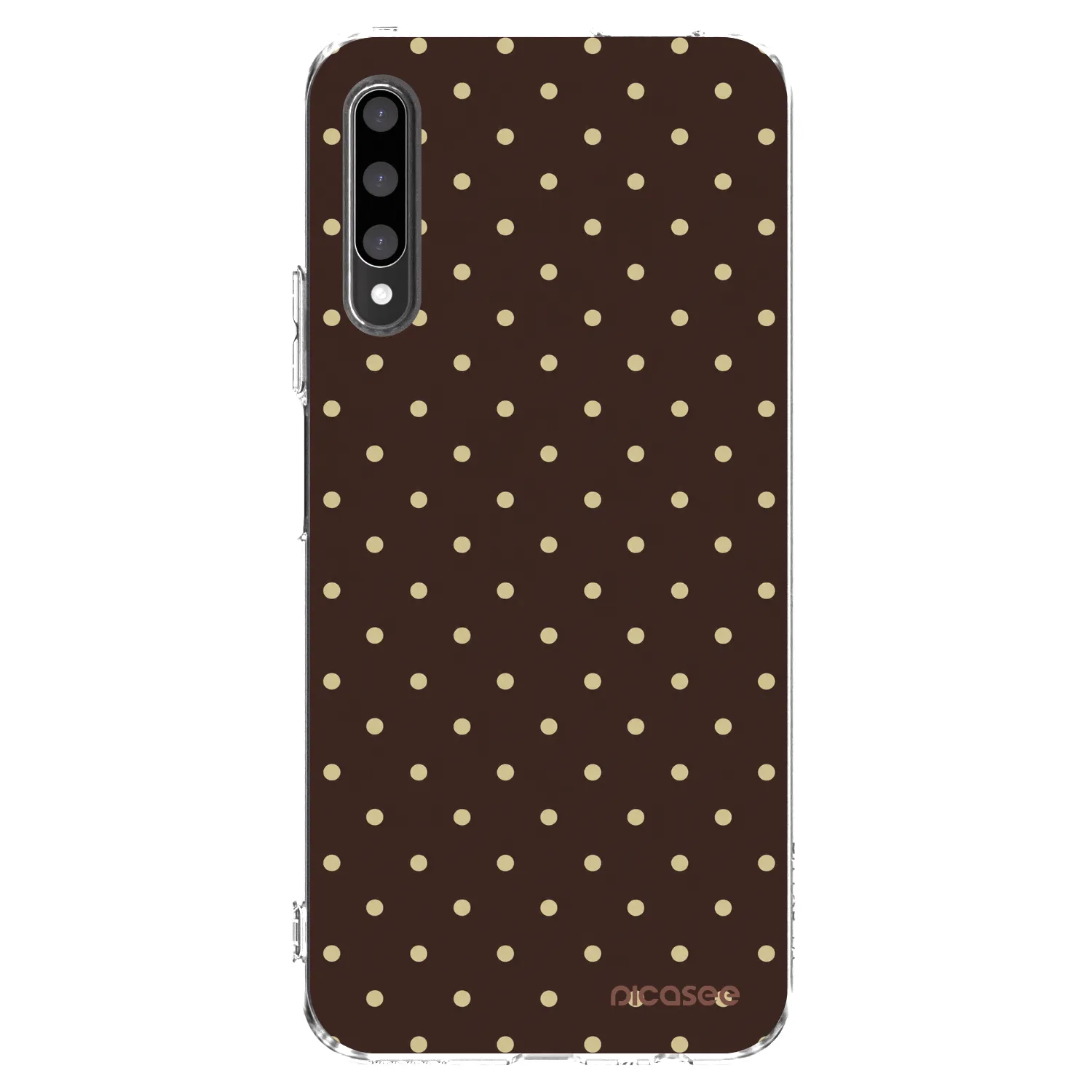 Picasee silikonska prozirna maskica za Honor 9X Pro - Vanilla Dots & Chocolate