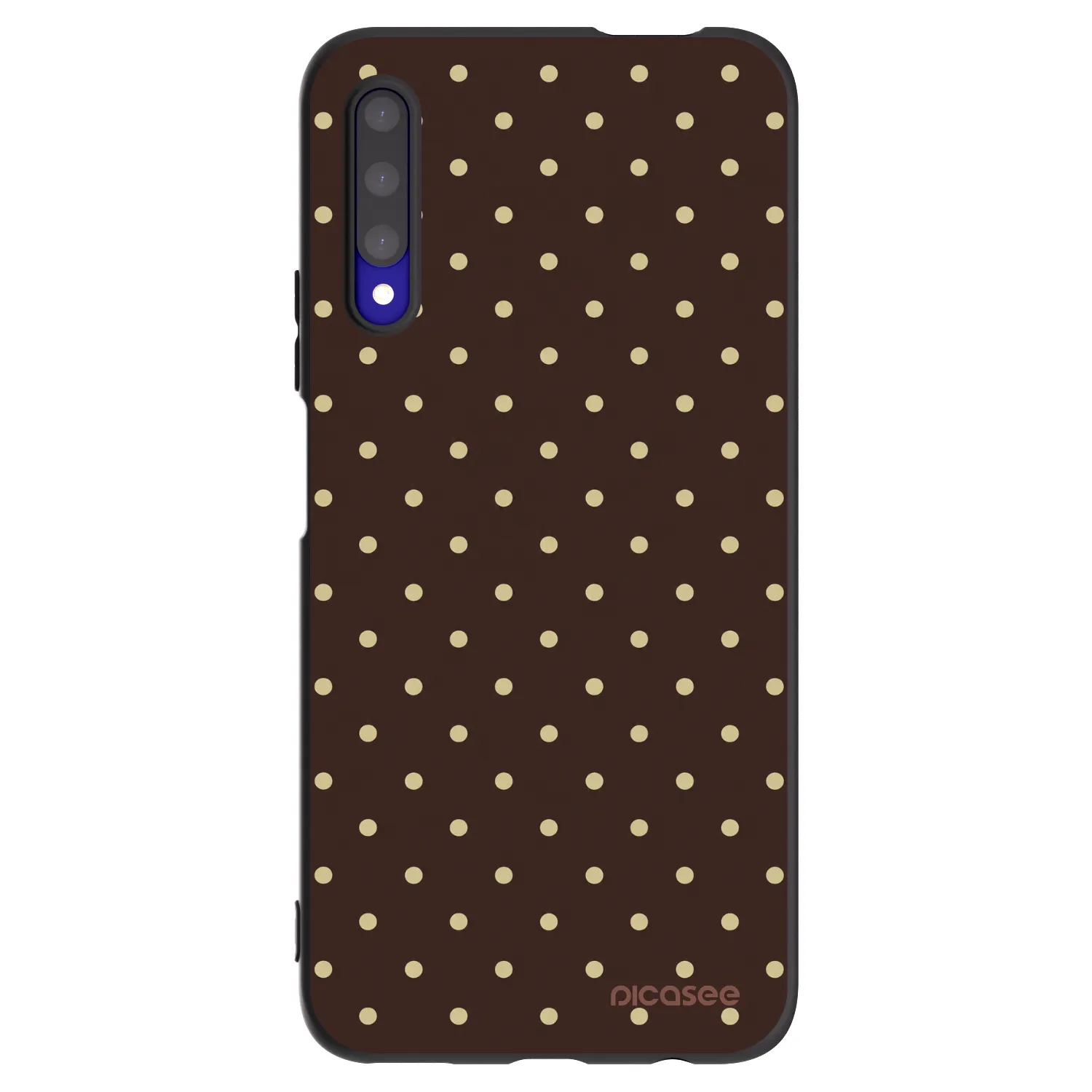 Picasee crna silikonska maskica za Honor 9X Pro - Vanilla Dots & Chocolate