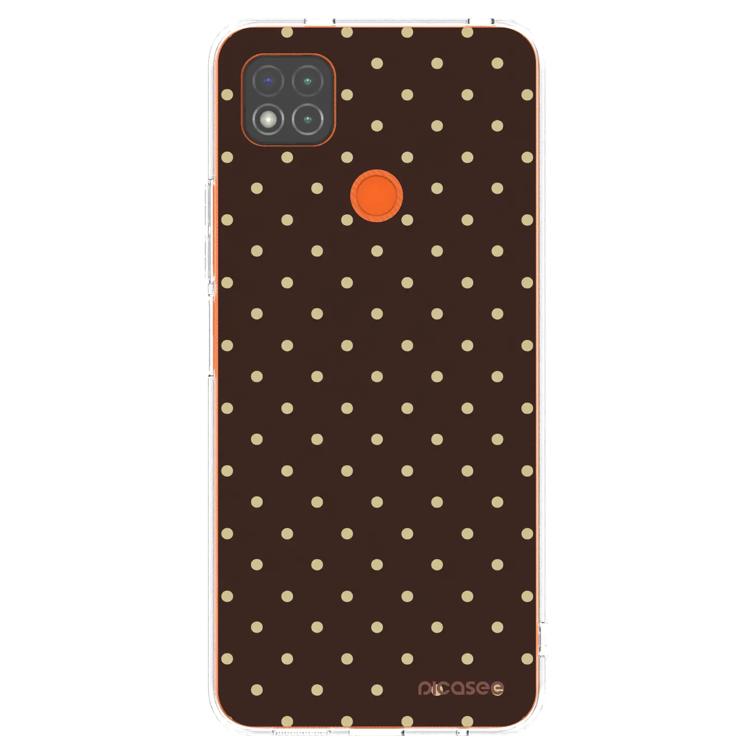 Picasee silikonska prozirna maskica za Xiaomi Redmi 9C - Vanilla Dots & Chocolate