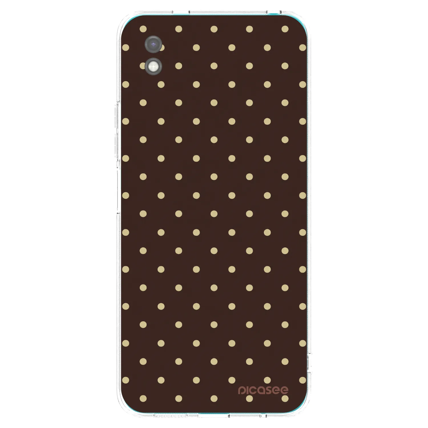 Picasee crna silikonska maskica za Xiaomi Redmi 9A - Vanilla Dots & Chocolate
