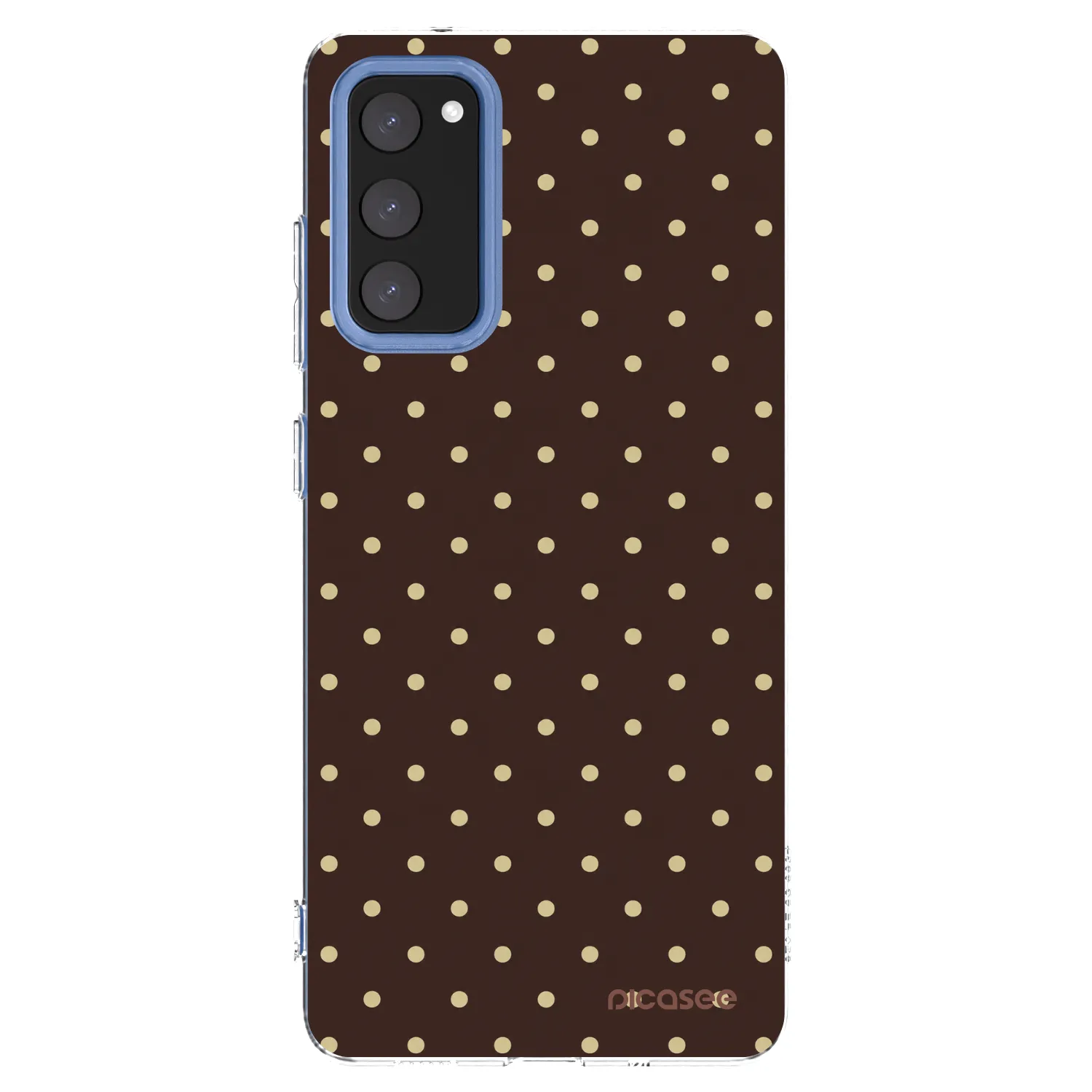 Picasee silikonska prozirna maskica za Samsung Galaxy S20 FE - Vanilla Dots & Chocolate