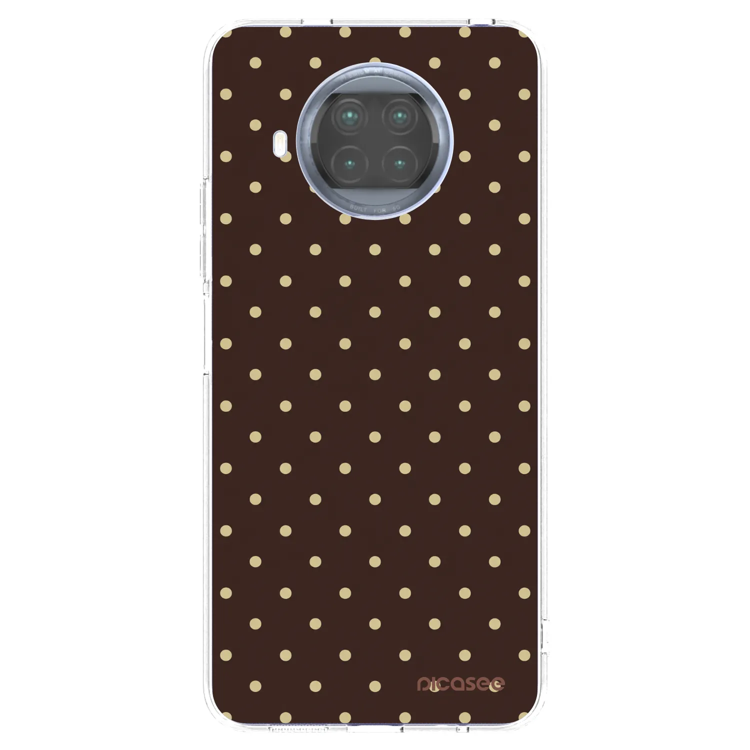 Picasee silikonska prozirna maskica za Xiaomi Mi 10T Lite - Vanilla Dots & Chocolate