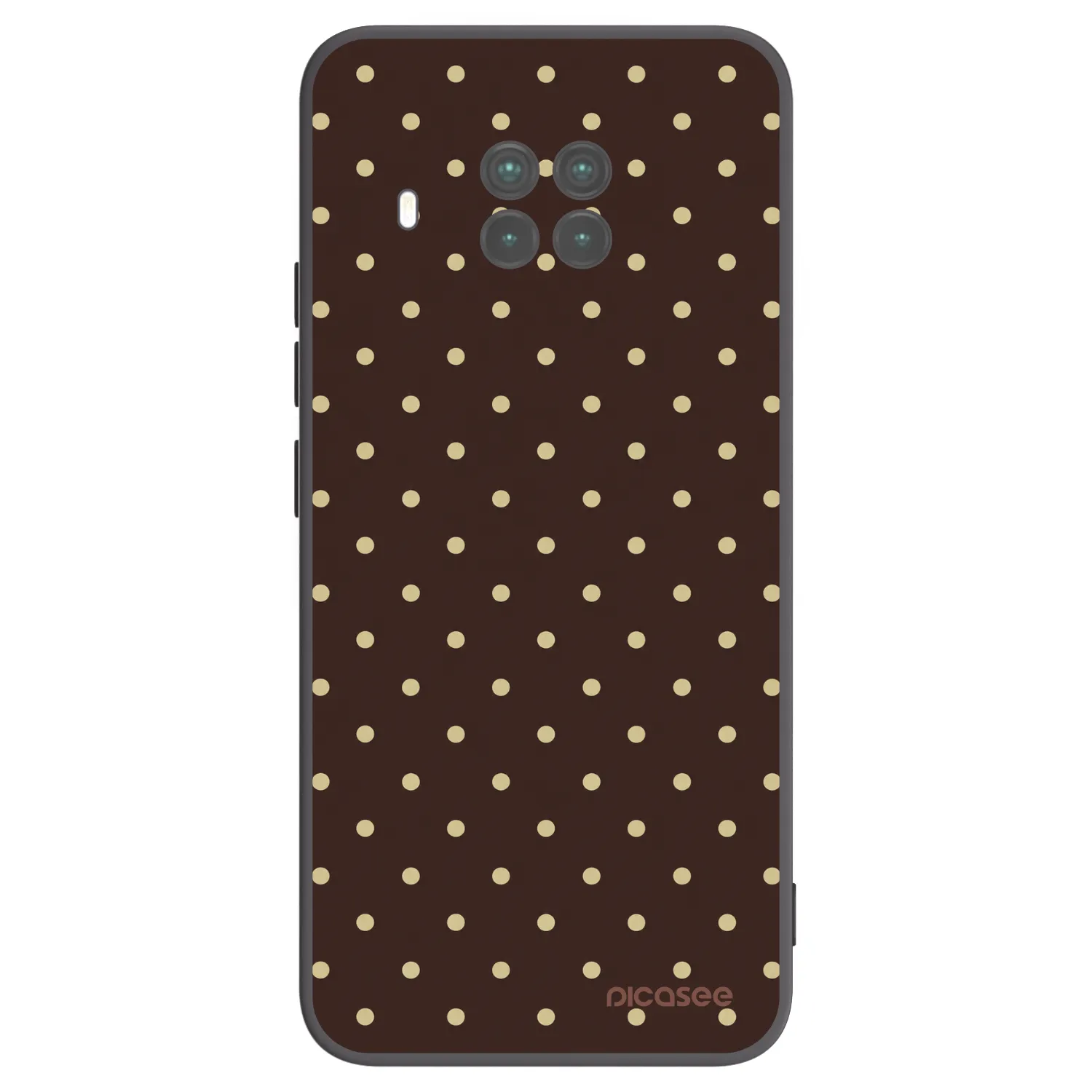 Picasee crna silikonska maskica za Xiaomi Mi 10T Lite - Vanilla Dots & Chocolate
