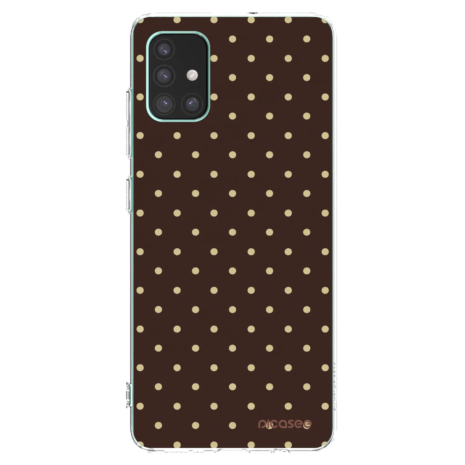 Picasee silikonska prozirna maskica za Samsung Galaxy M51 M515F - Vanilla Dots & Chocolate