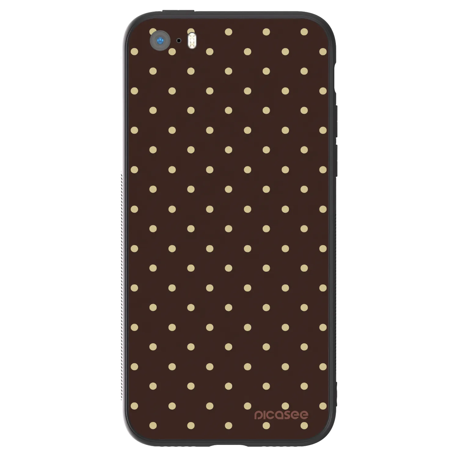 Picasee ULTIMATE CASE za Apple iPhone 5/5S/SE - Vanilla Dots & Chocolate