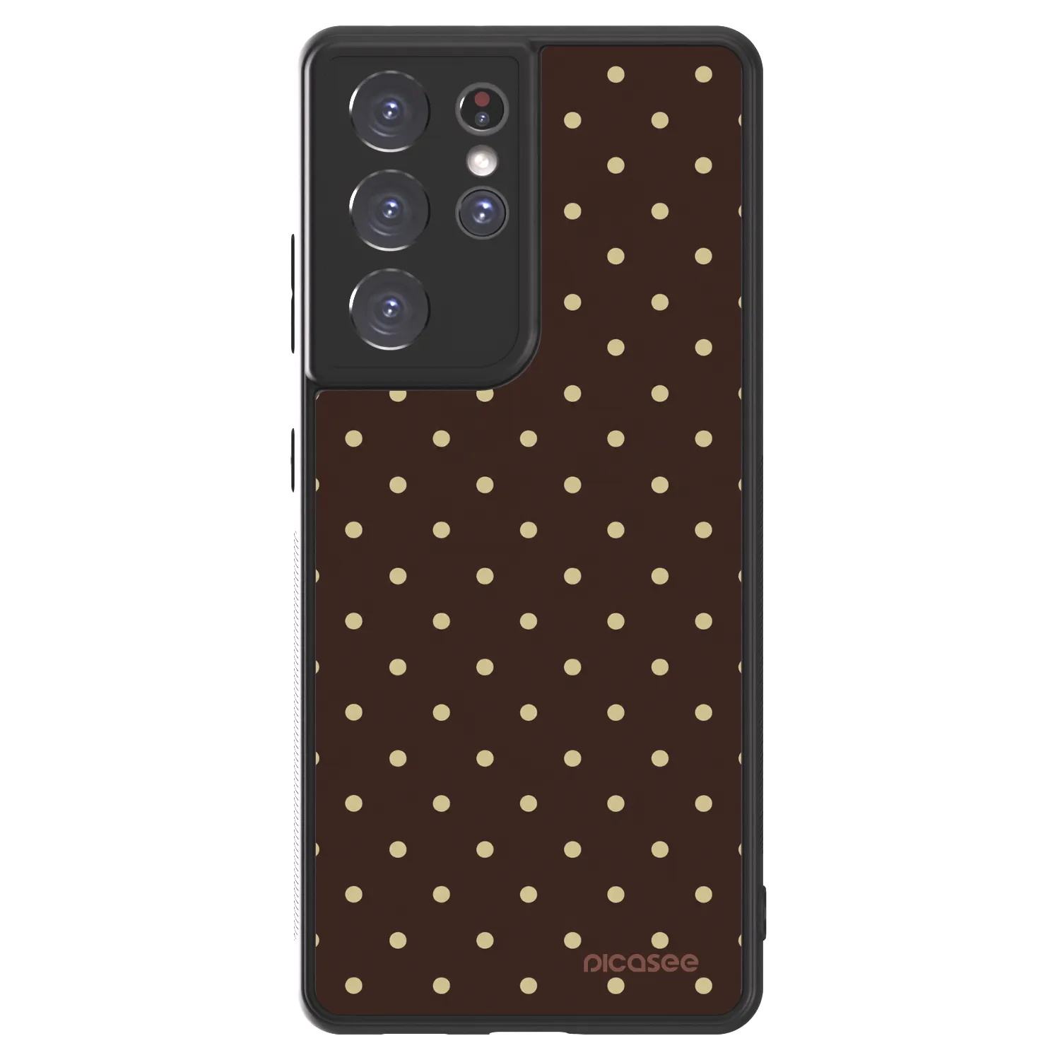 Picasee ULTIMATE CASE za Samsung Galaxy S21 Ultra 5G G998B - Vanilla Dots & Chocolate