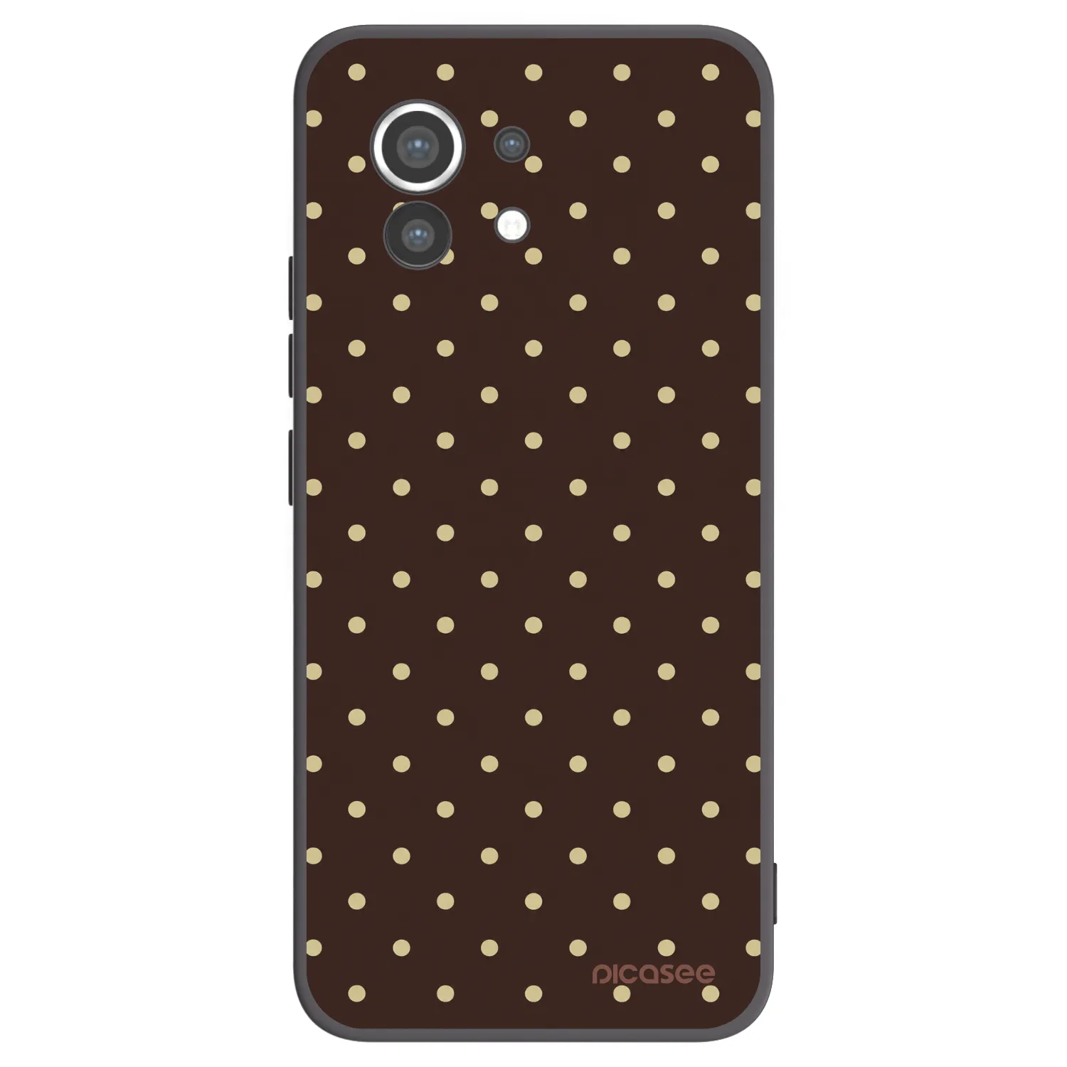 Picasee crna silikonska maskica za Xiaomi Mi 11 - Vanilla Dots & Chocolate
