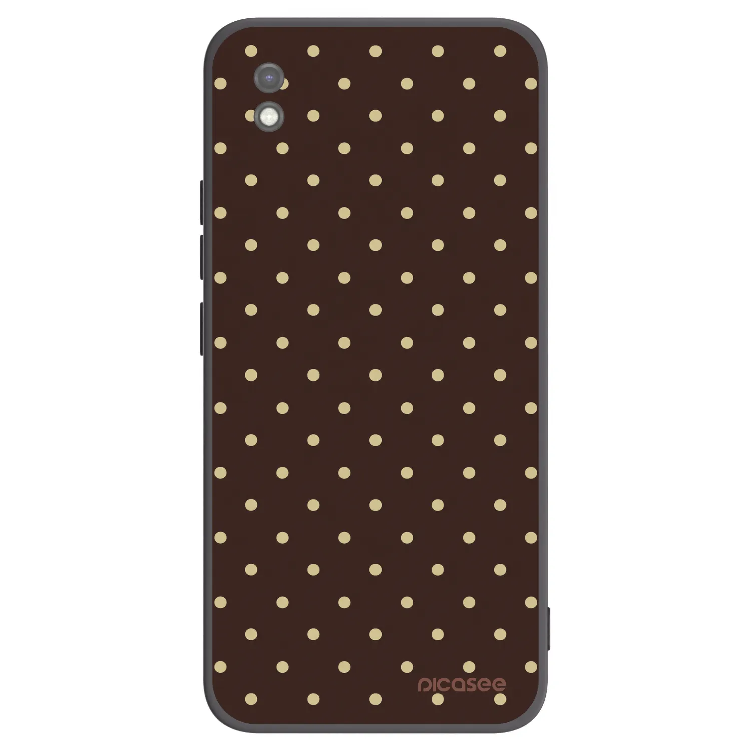 Picasee crna silikonska maskica za Xiaomi Redmi 9AT - Vanilla Dots & Chocolate