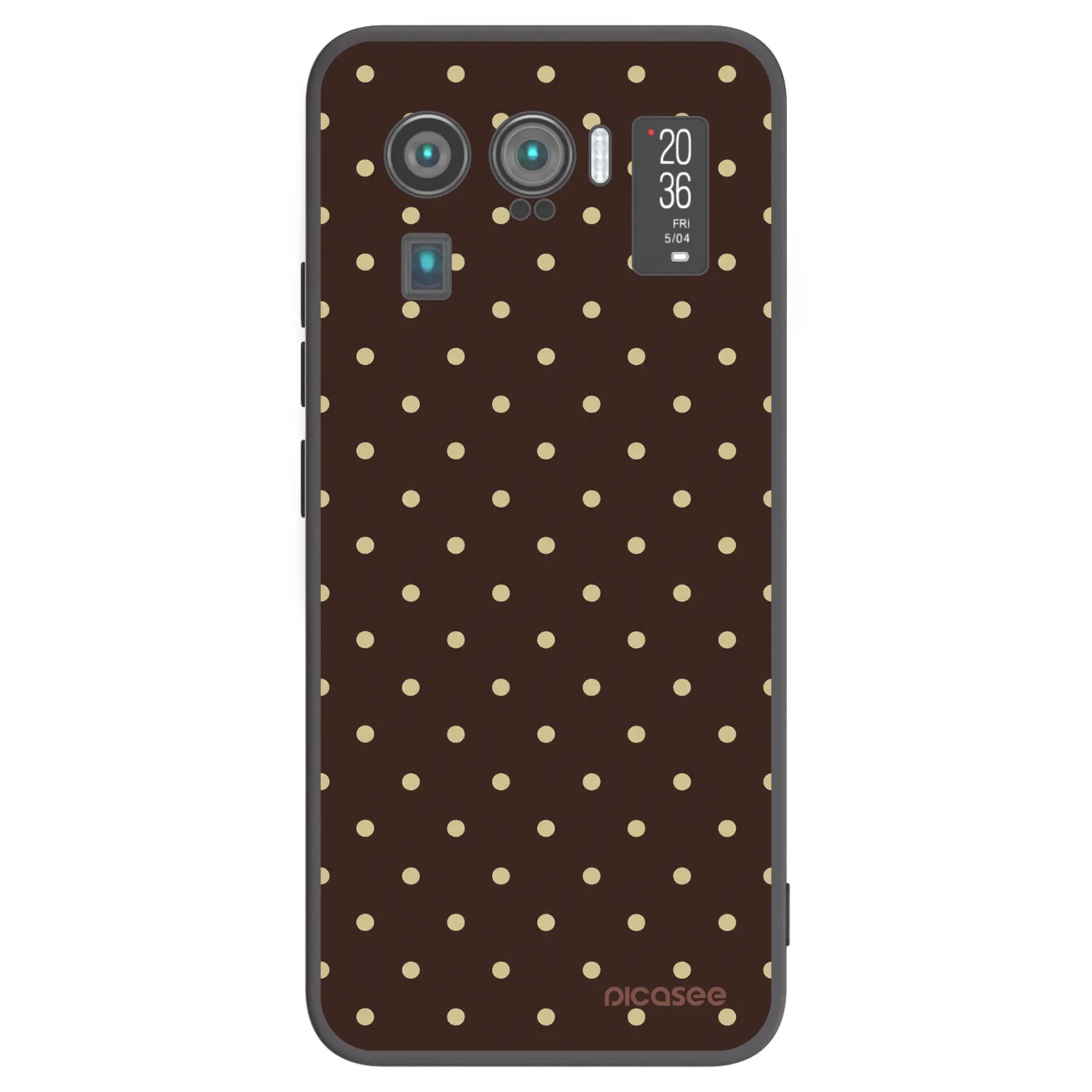 Picasee crna silikonska maskica za Xiaomi Mi 11 Ultra - Vanilla Dots & Chocolate