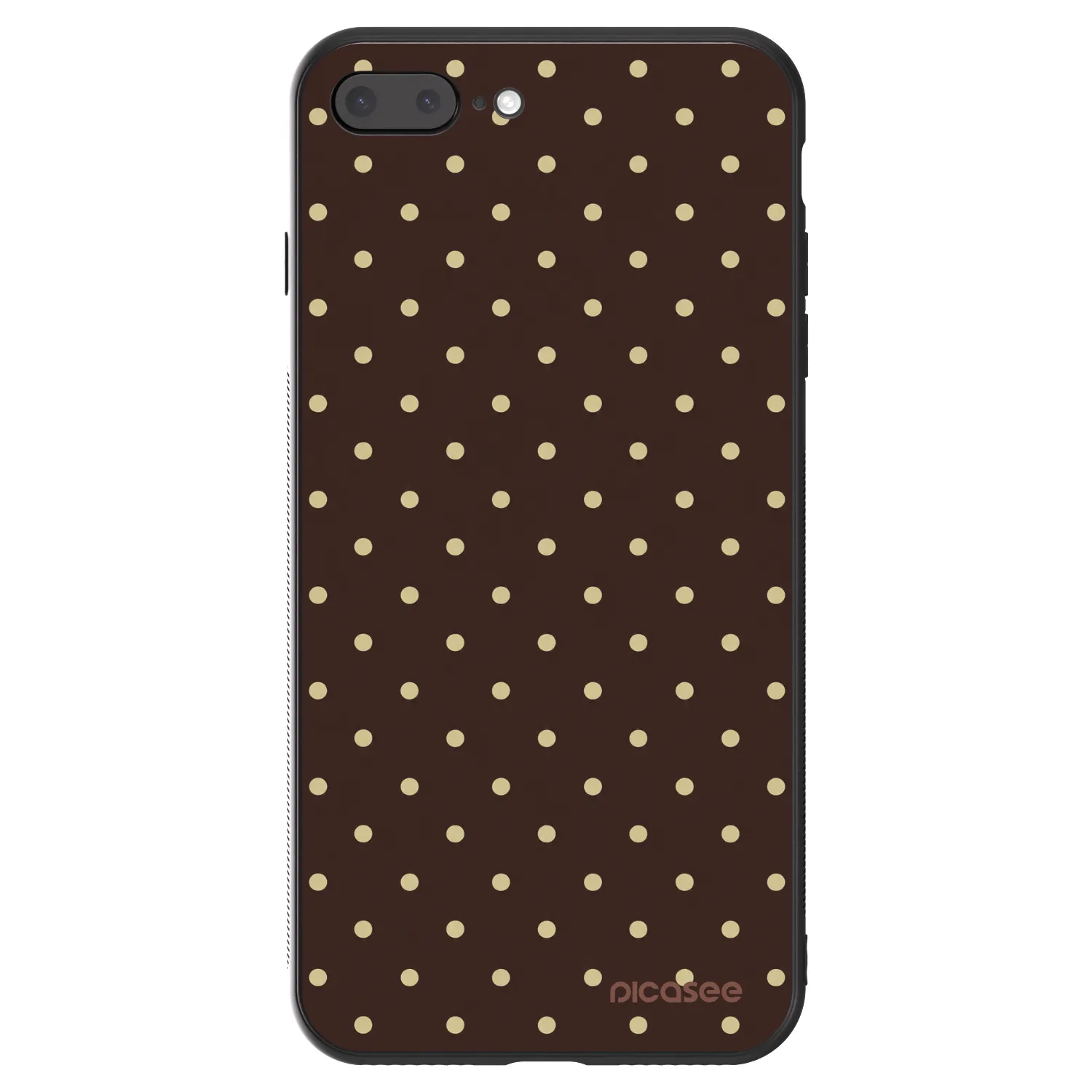 Picasee ULTIMATE CASE za Apple iPhone 8 Plus - Vanilla Dots & Chocolate