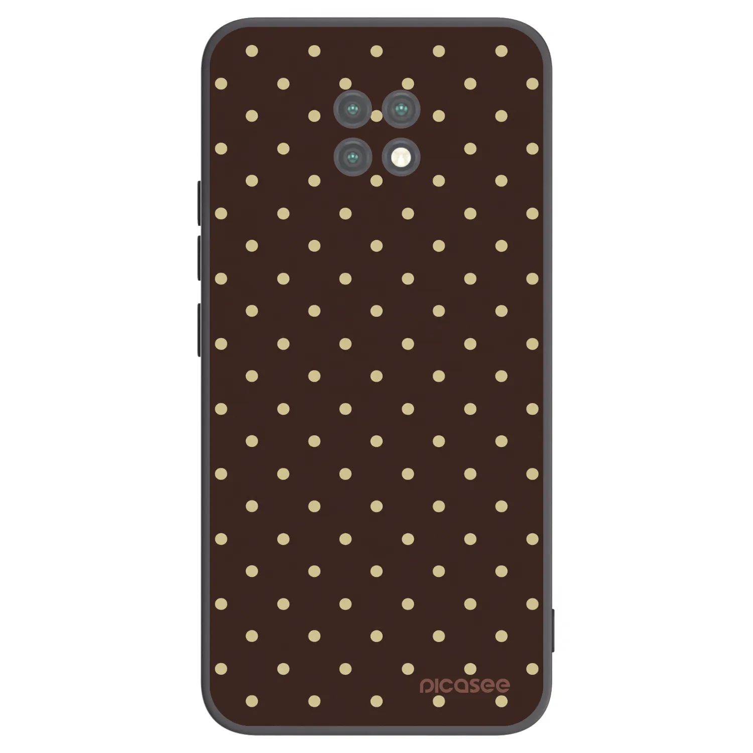 Picasee crna silikonska maskica za Xiaomi Redmi Note 9T - Vanilla Dots & Chocolate