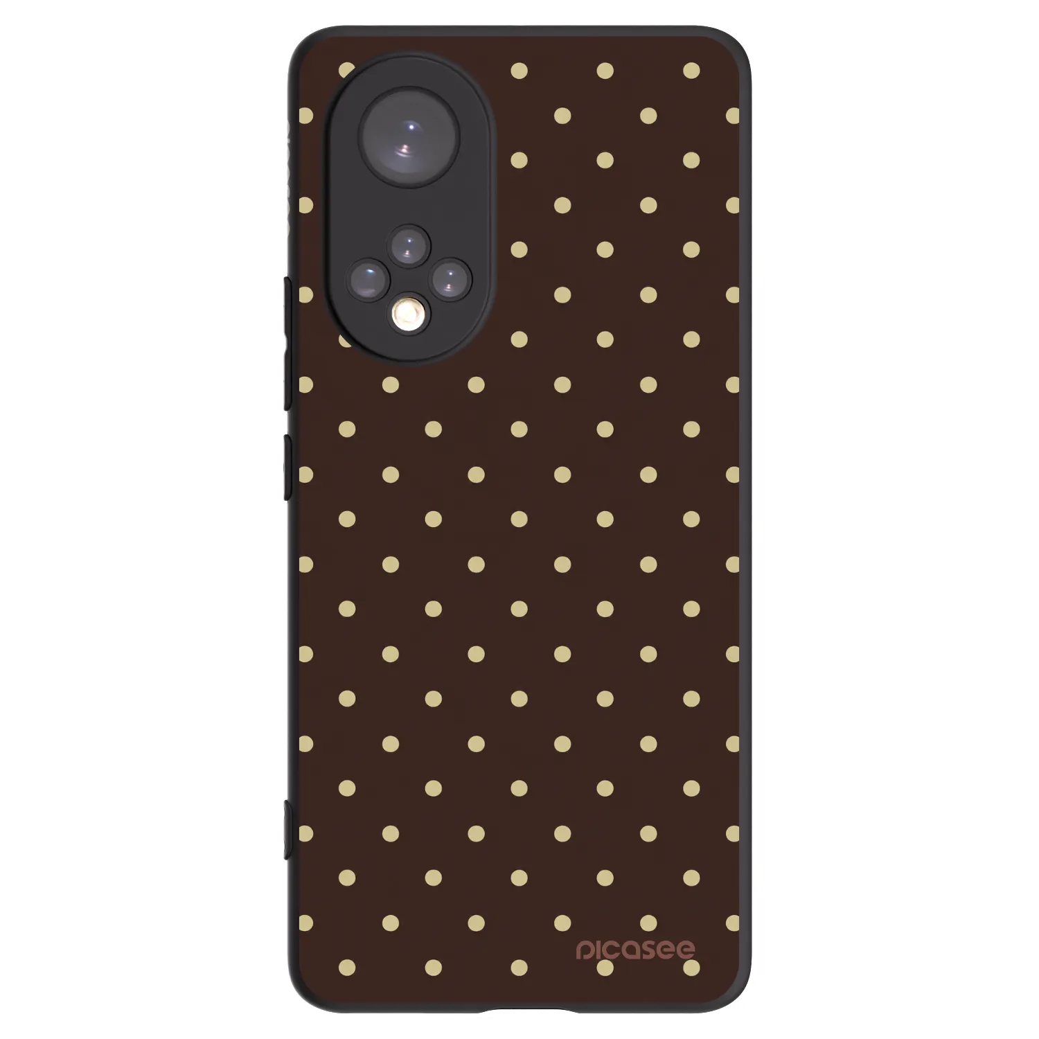 Picasee crna silikonska maskica za Huawei Nova 9 - Vanilla Dots & Chocolate