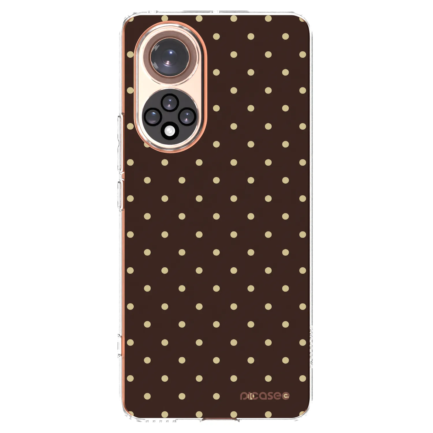 Picasee silikonska prozirna maskica za Huawei Nova 9 - Vanilla Dots & Chocolate