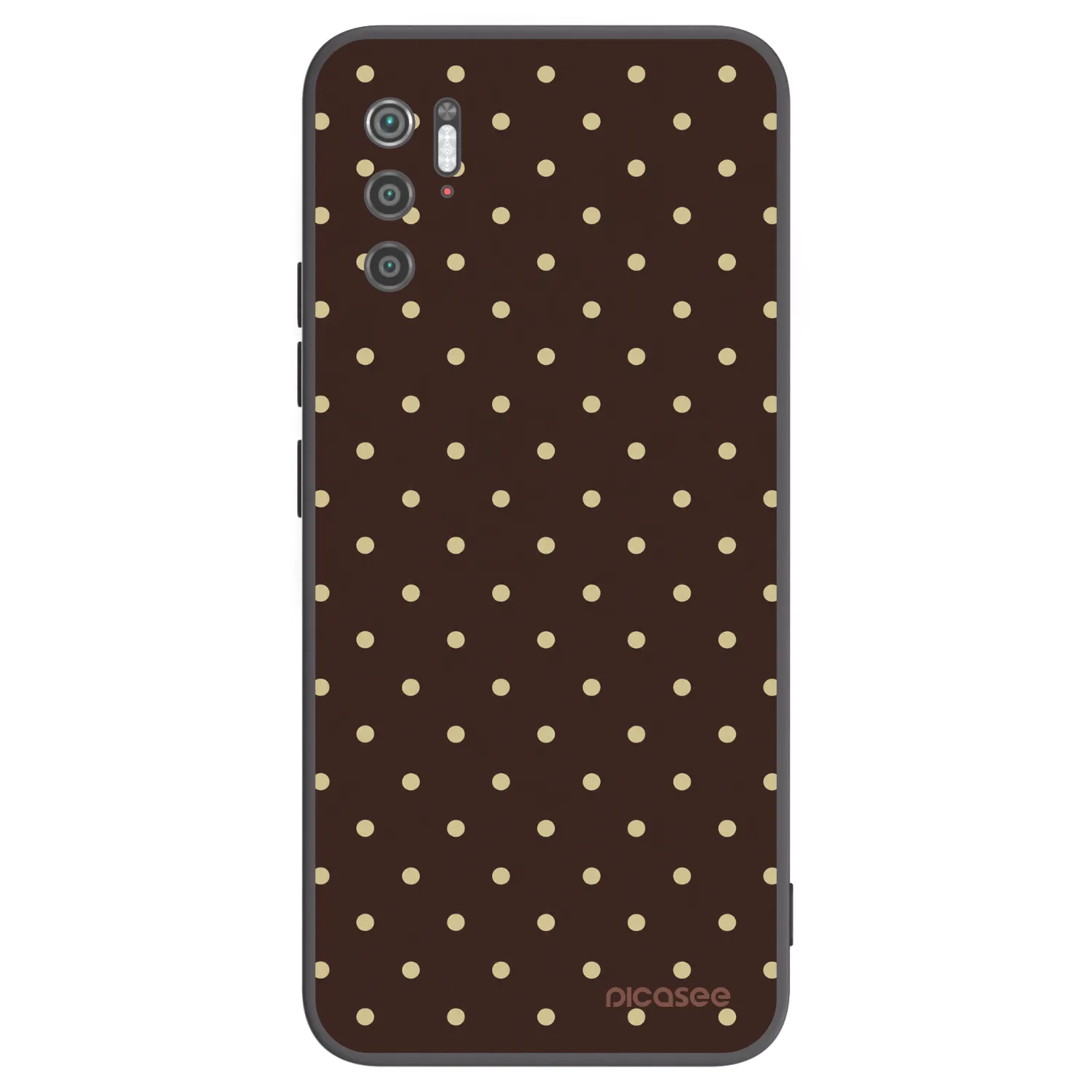 Picasee crna silikonska maskica za Xiaomi Poco M3 Pro 5G - Vanilla Dots & Chocolate
