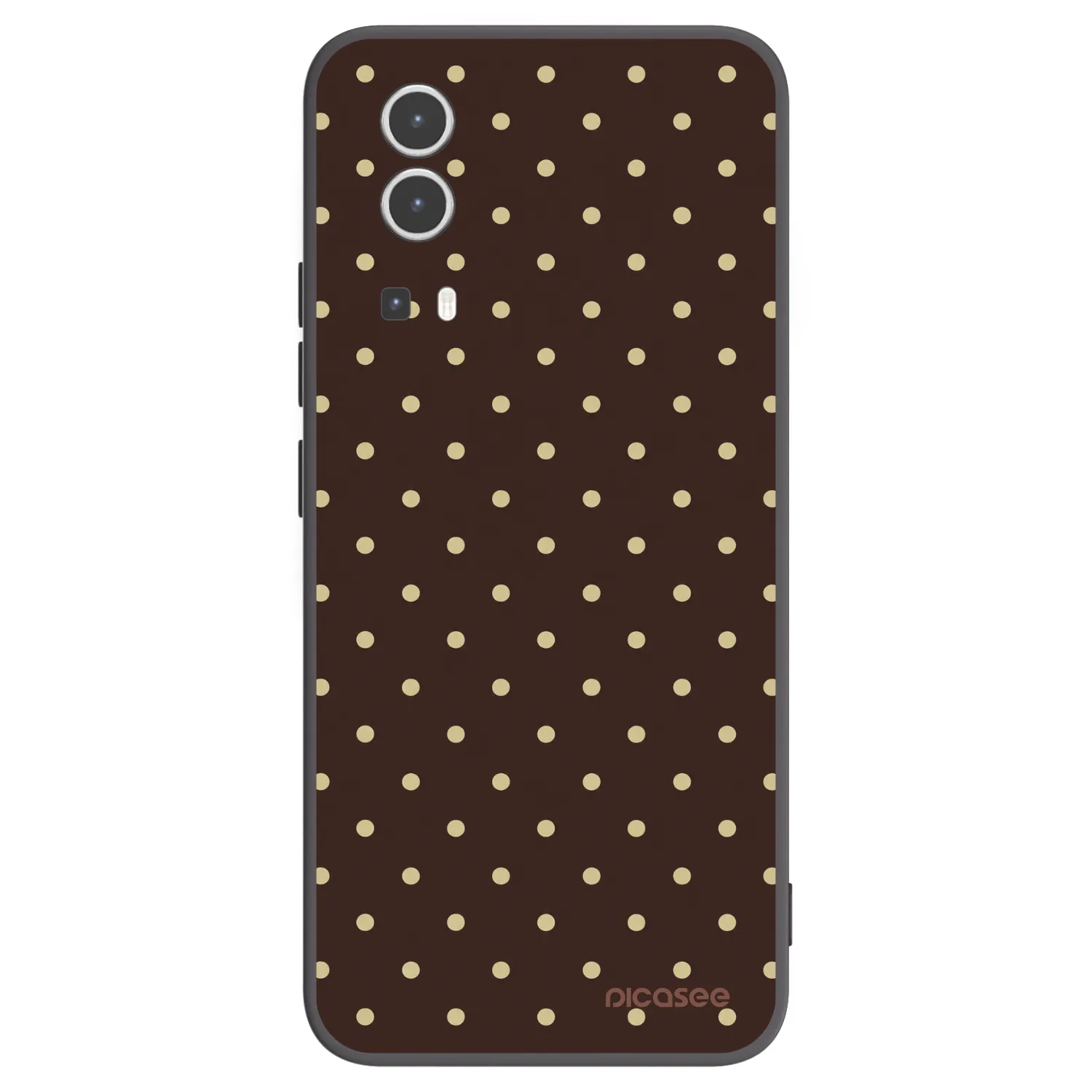 Picasee crna silikonska maskica za Vivo Y72 5G - Vanilla Dots & Chocolate