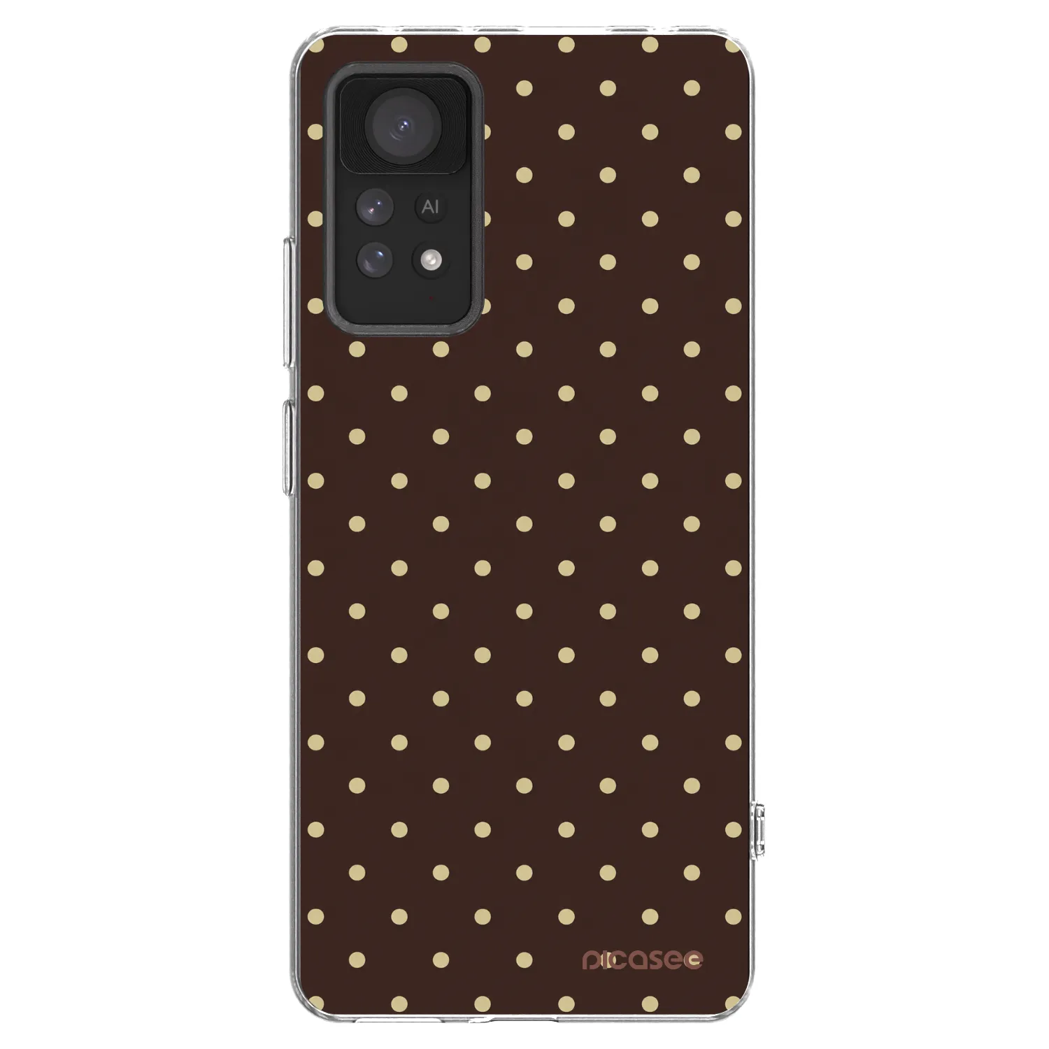 Picasee silikonska prozirna maskica za Xiaomi Redmi Note 11 Pro - Vanilla Dots & Chocolate