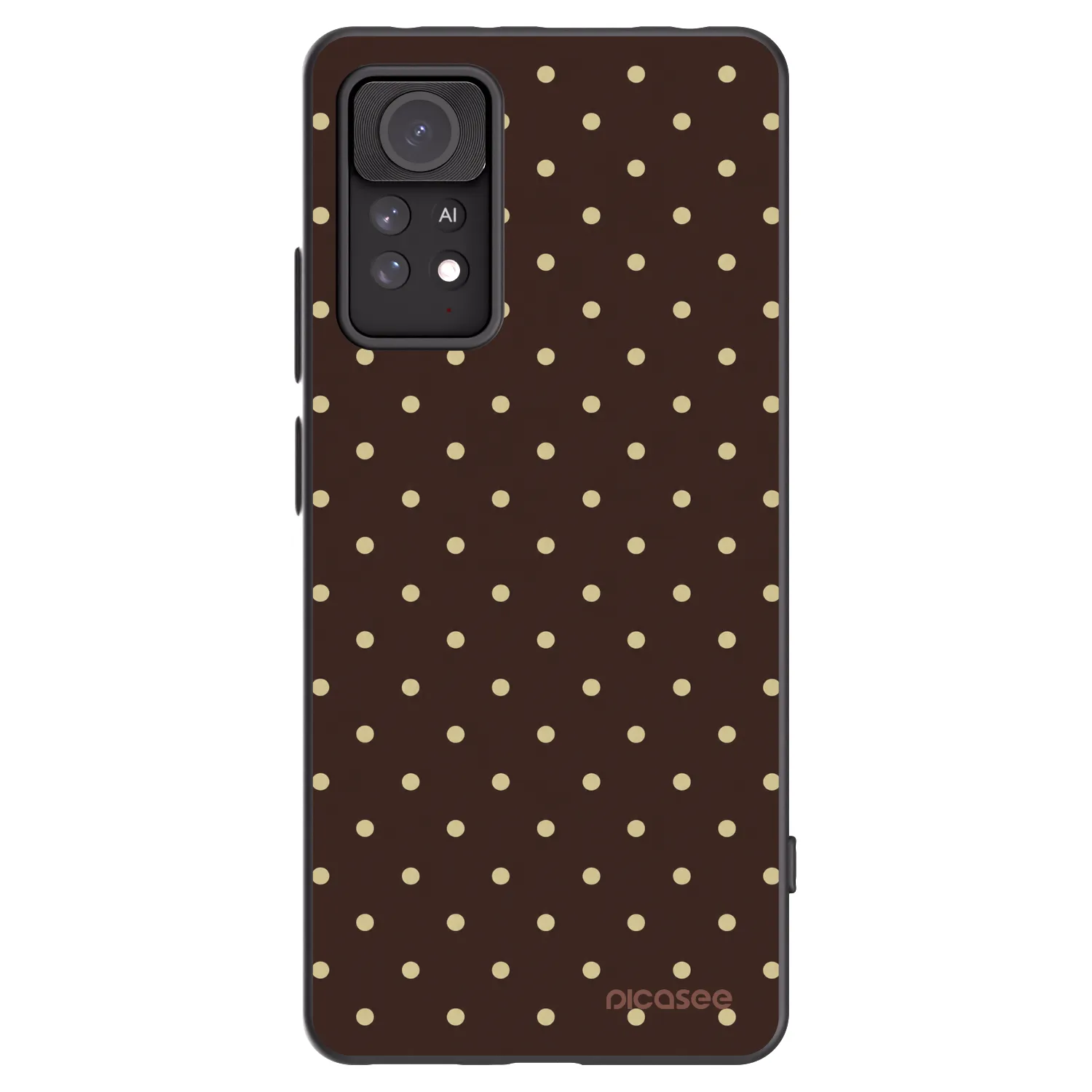 Picasee crna silikonska maskica za Xiaomi Redmi Note 11 Pro 5G - Vanilla Dots & Chocolate
