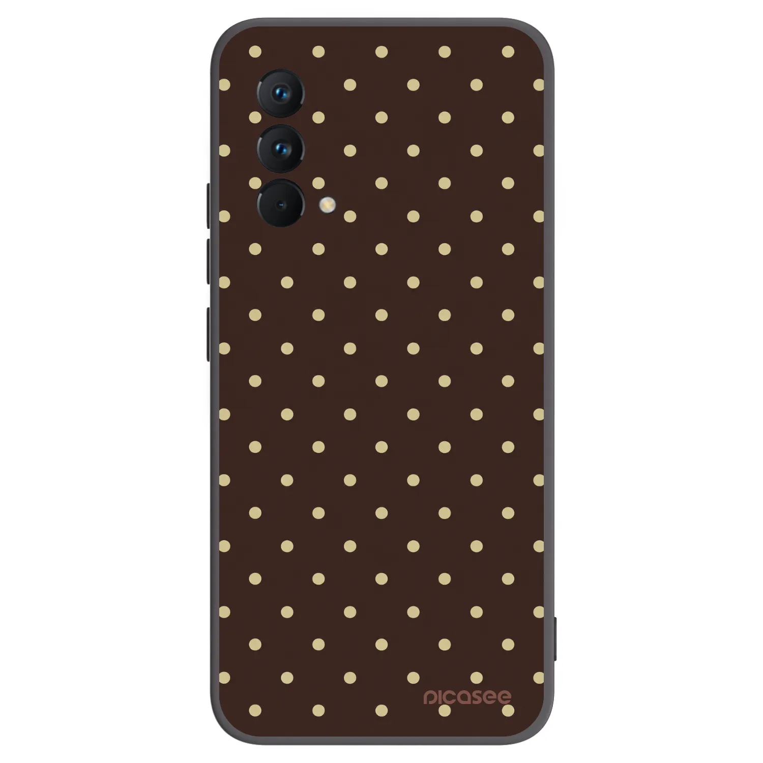Picasee crna silikonska maskica za Realme GT Master Edition 5G - Vanilla Dots & Chocolate
