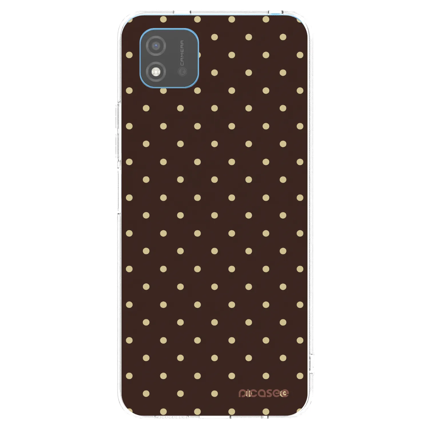 Picasee silikonska prozirna maskica za Realme C11 (2021) - Vanilla Dots & Chocolate