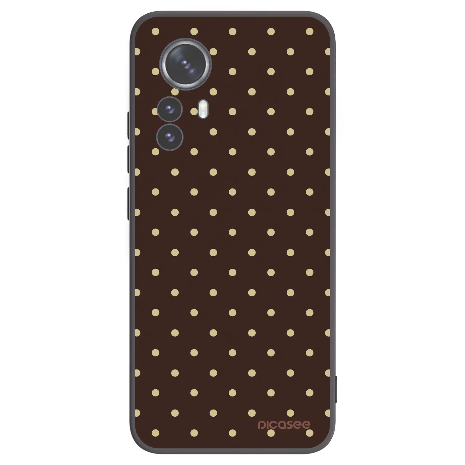 Picasee crna silikonska maskica za Xiaomi 12 Pro - Vanilla Dots & Chocolate