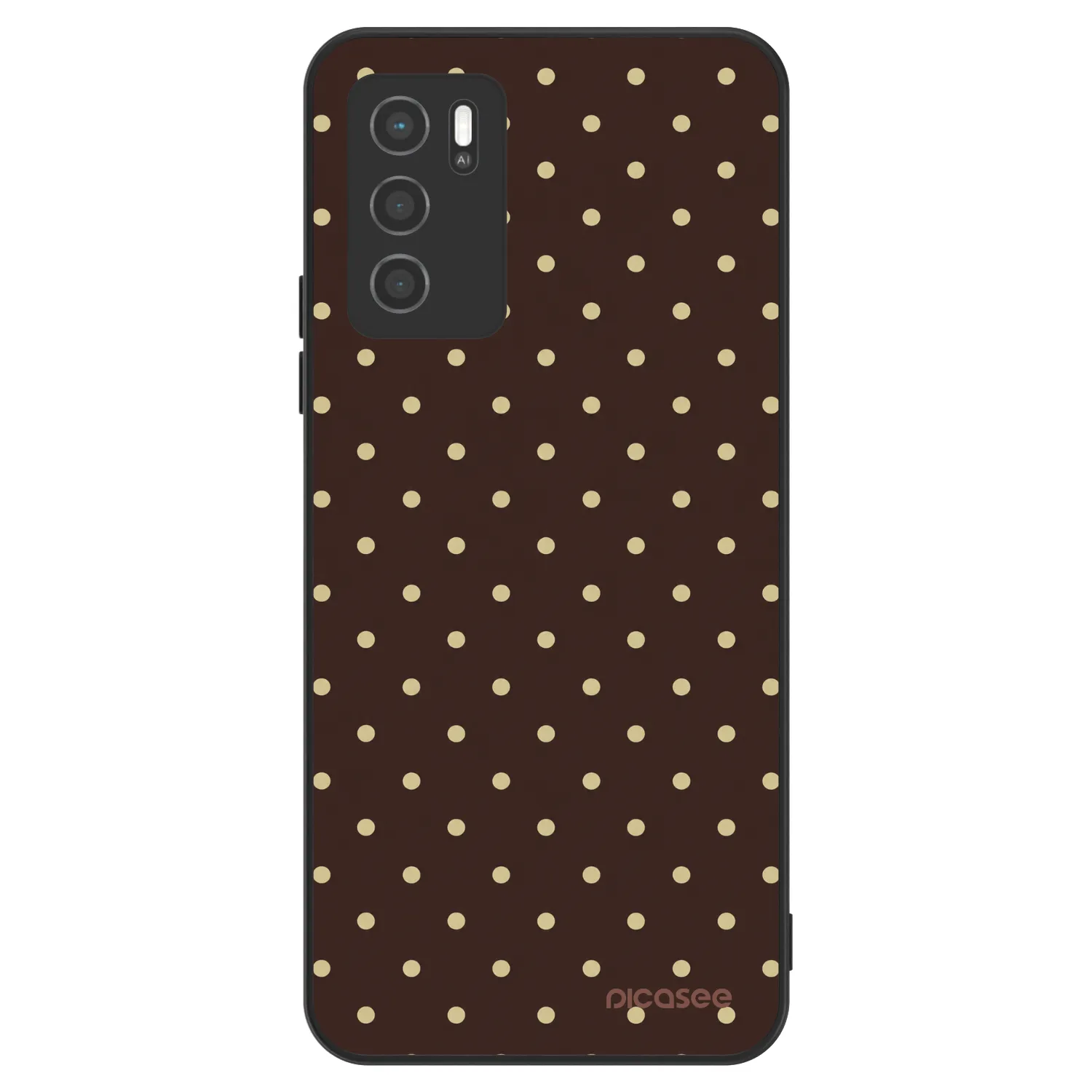 Picasee ULTIMATE CASE za OPPO A16 - Vanilla Dots & Chocolate
