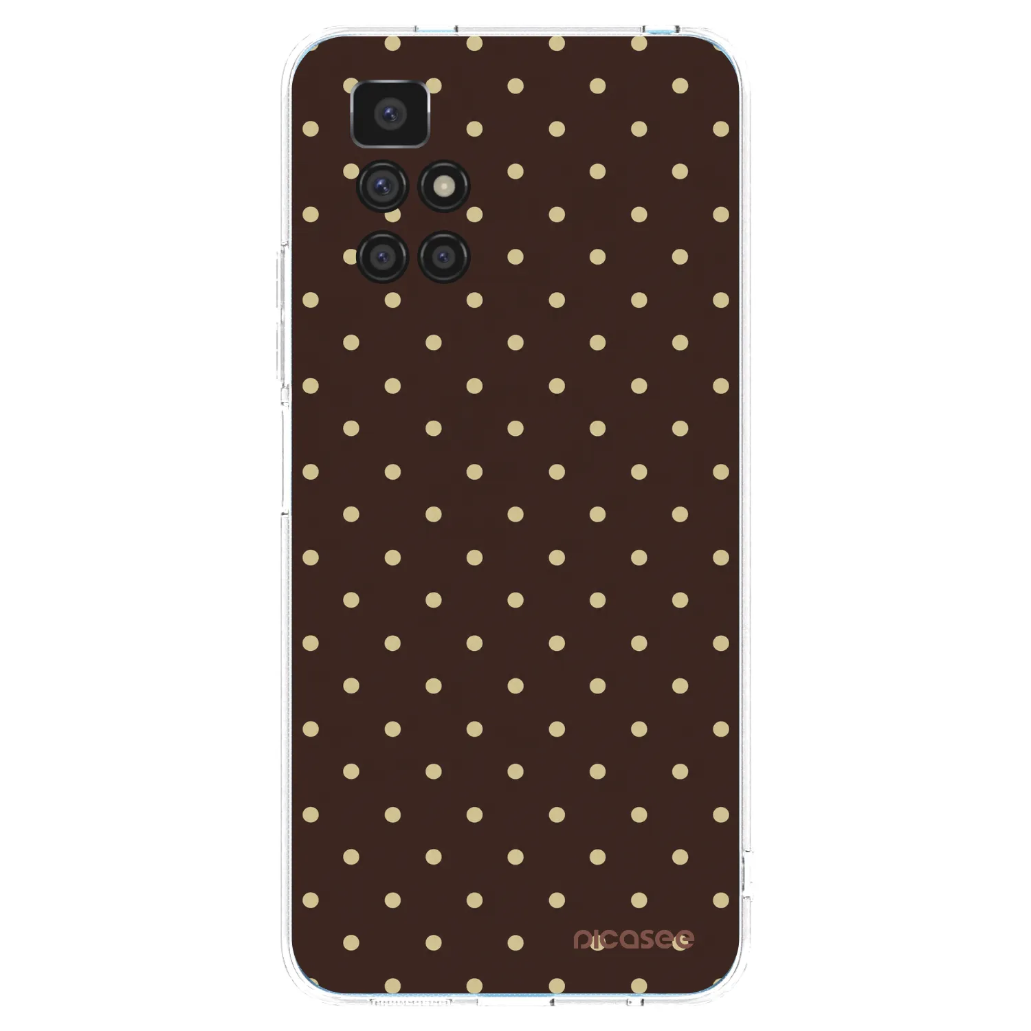 Picasee silikonska prozirna maskica za Xiaomi Redmi 10 (2022) - Vanilla Dots & Chocolate