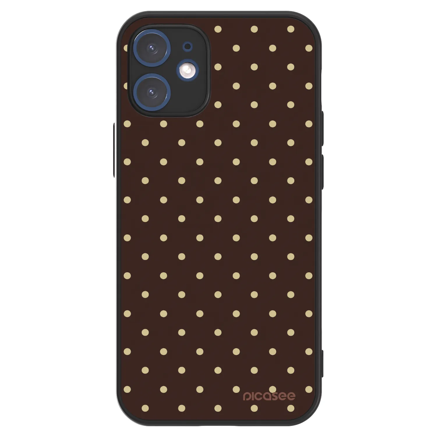 Picasee ULTIMATE CASE MagSafe za Apple iPhone 12 mini - Vanilla Dots & Chocolate